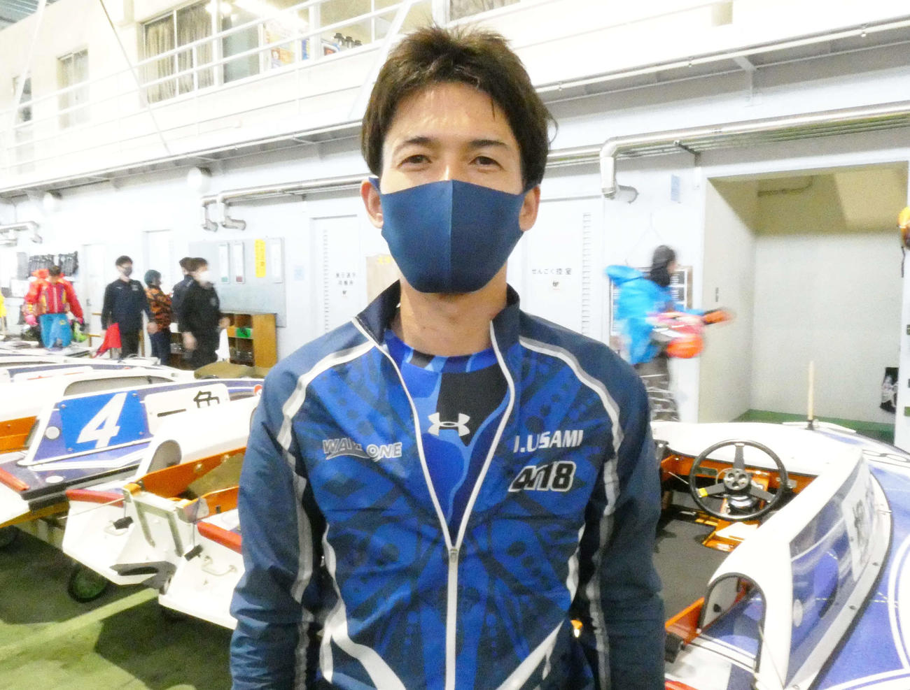 連勝発進を決めた宇佐見淳（撮影・前原一樹）