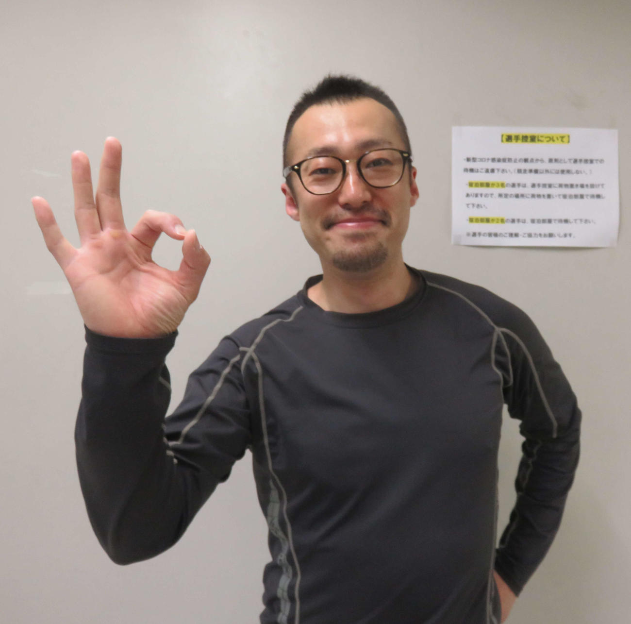 「ラッキーです」と笑う近藤保。今年初Vまで持って行くか！？（撮影・栗田文人）