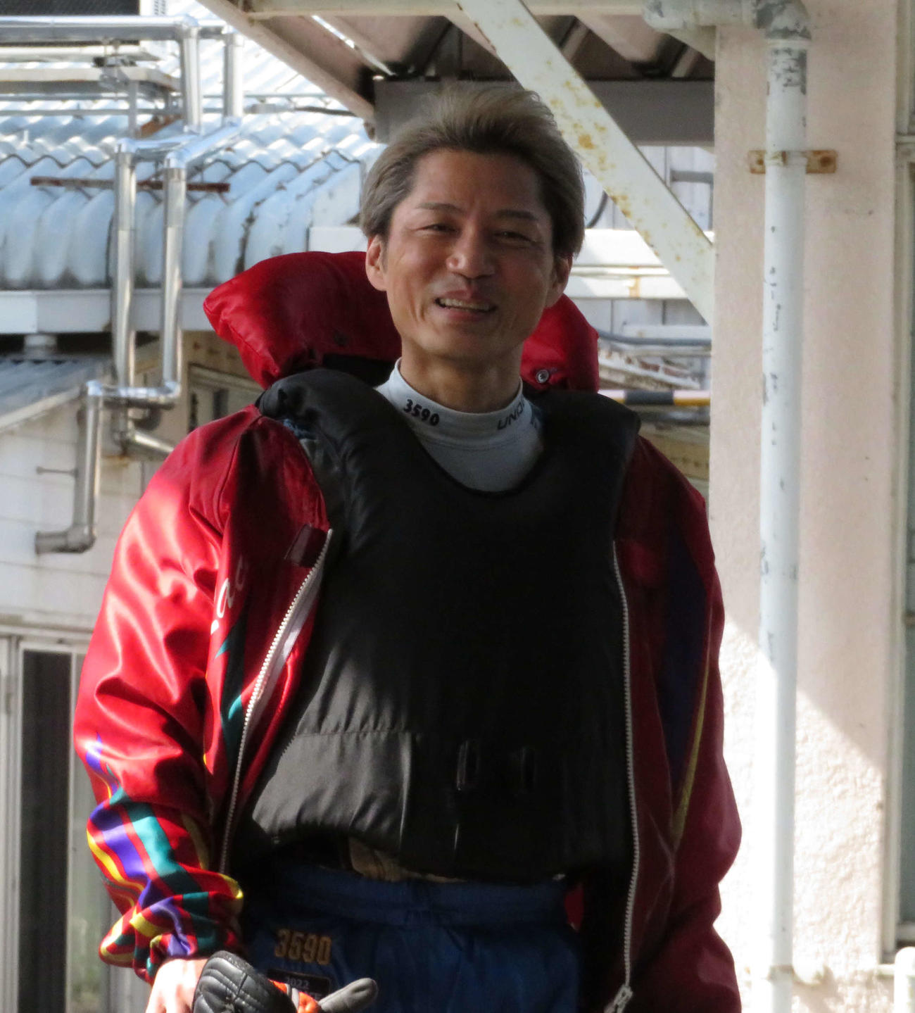浜野谷憲吾は初日ドリーム戦でコンマ31のスタートでも、1Mは的確なターンで逃げ切った（撮影・古村亮）