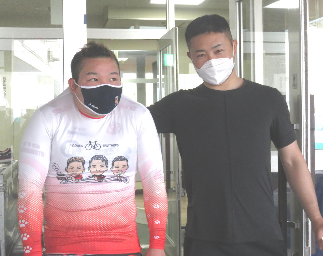 吉田有希（左）との初タッグで優勝を狙う山岸佳太