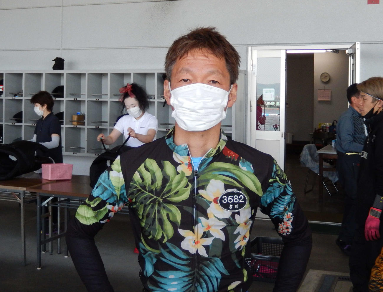 滋賀支部の番長吉川昭男が、予選突破へ気合を再注入する