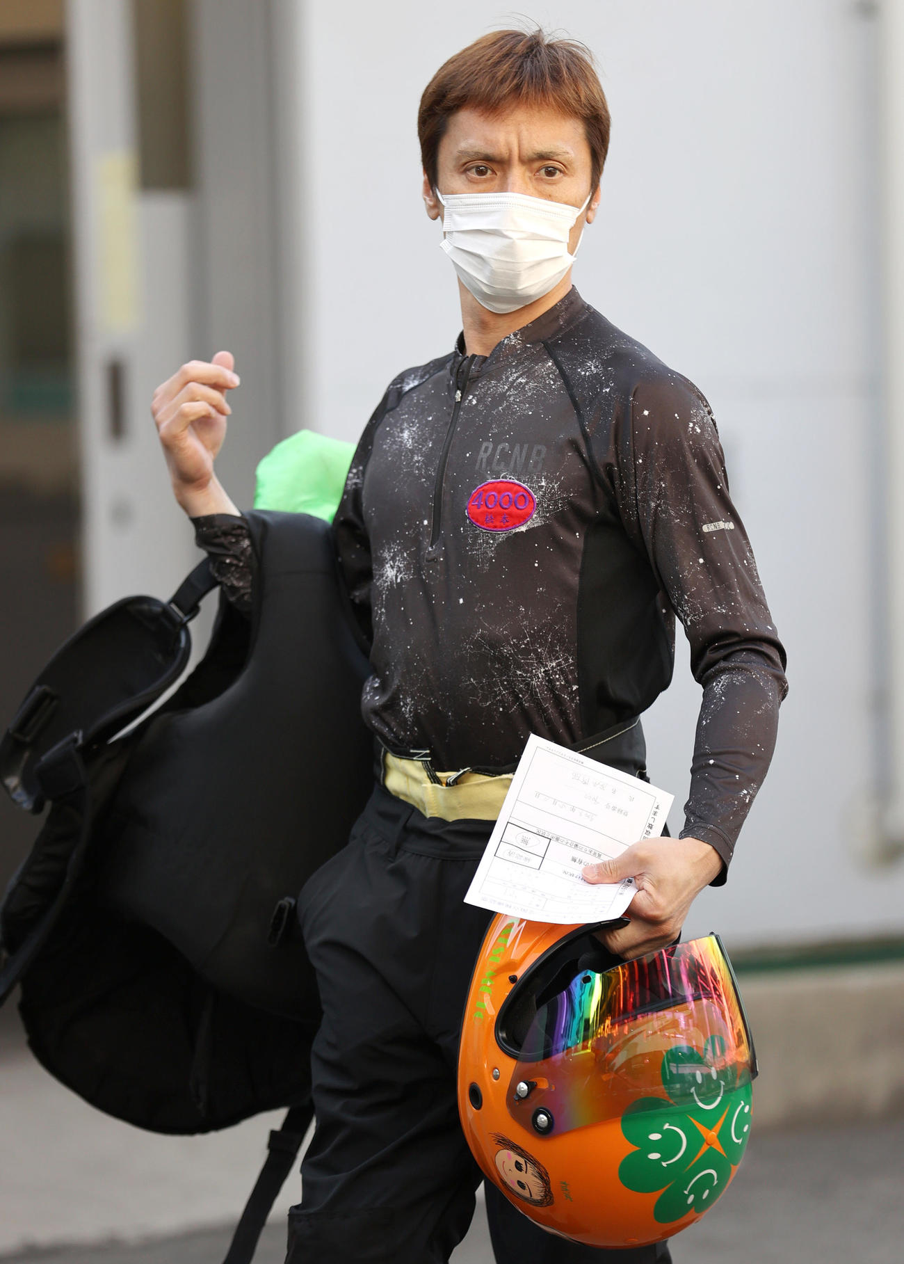 最も登録番号の新しい松本博昭が若々しい走りを披露する