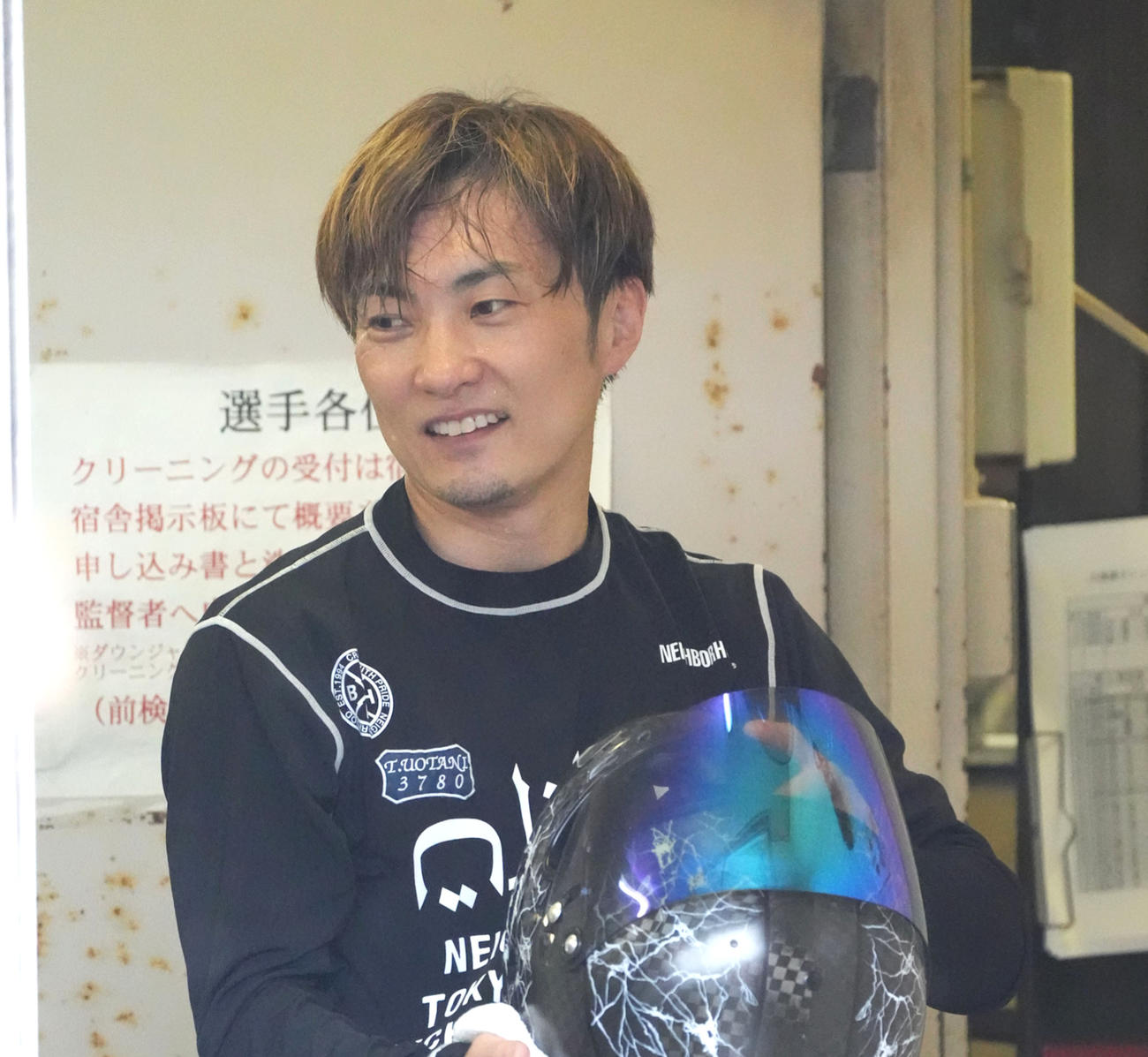 10R、2着で明日の優勝戦に進んだ魚谷智之（撮影・森本幸一）