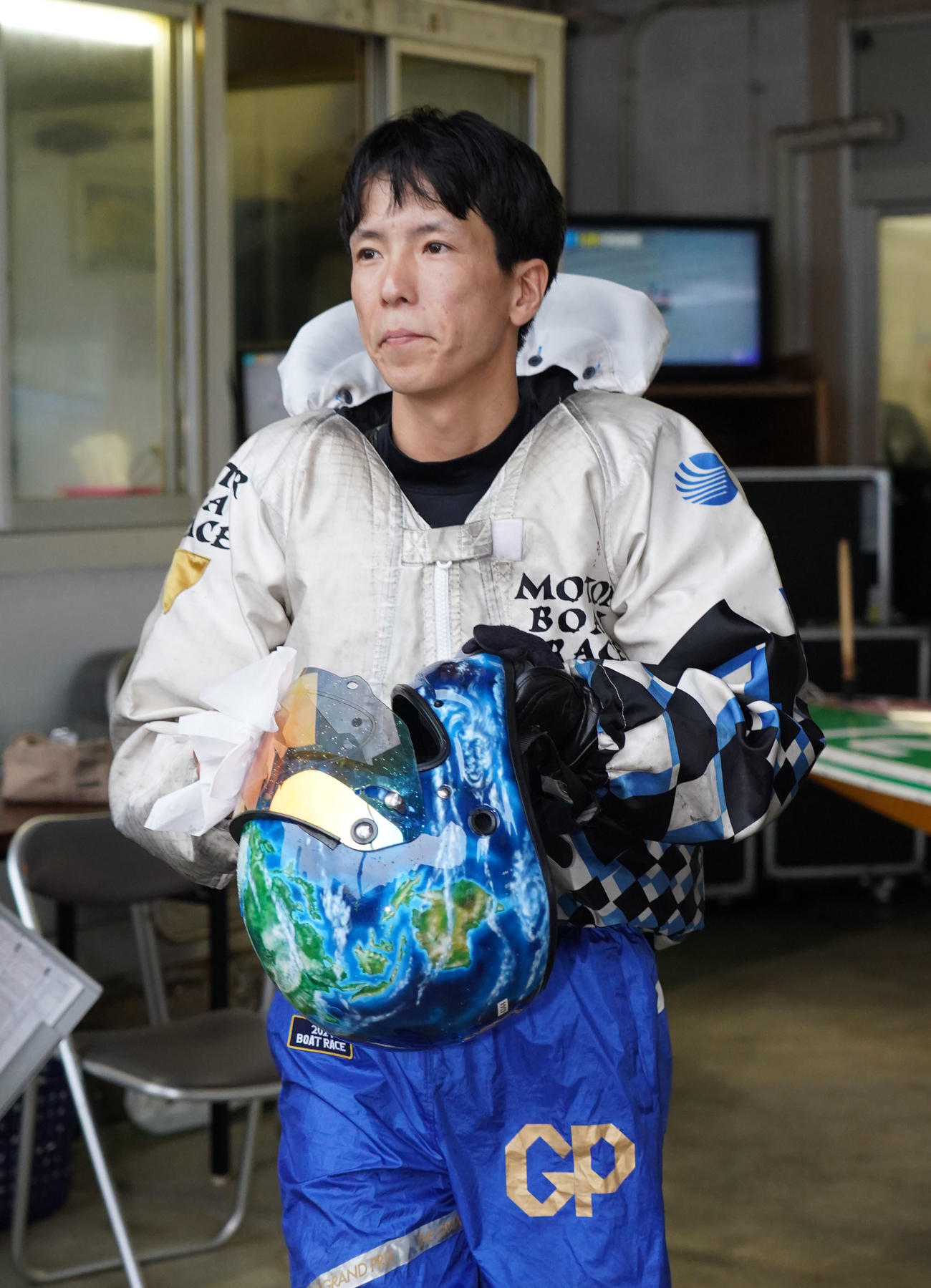 1着で優勝戦に進んだ新田雄史（撮影・森本幸一）