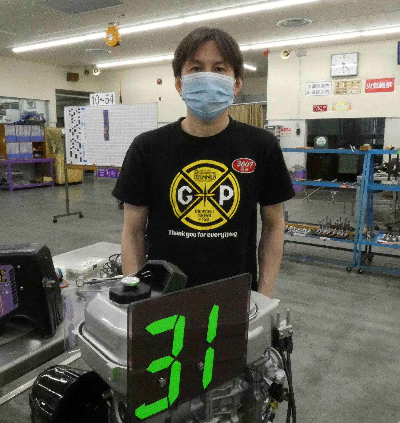 原田智和が駆る31号機の気配はいい。優出なるか（撮影・前原一樹）