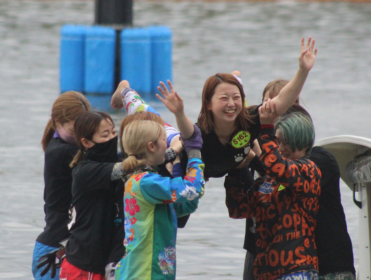 デビュー初勝利を挙げて水神祭を行った松尾怜実