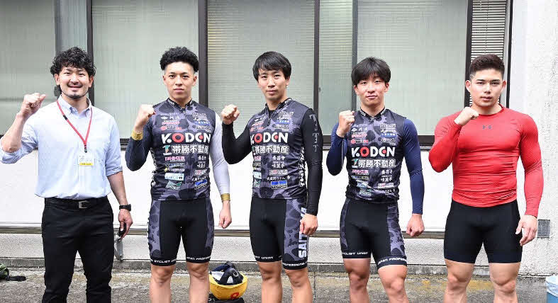 健闘を誓う地元・埼玉支部の122期ルーキー（左から近藤圭佑、加藤将武、安彦統賀、山口多聞、中山拓人）