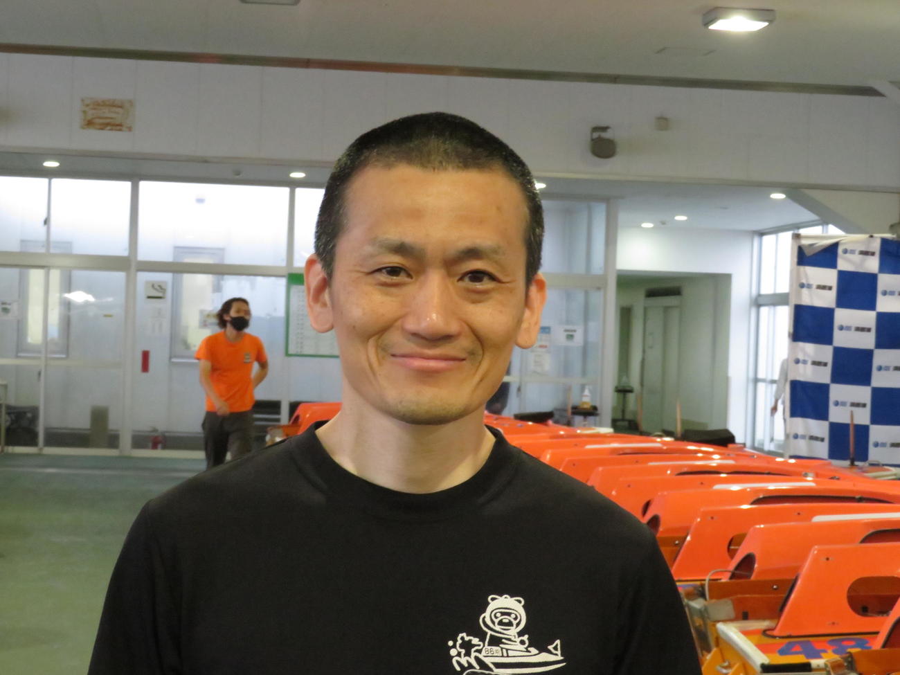 大逆転での準優入りを喜ぶ野末智一（撮影・窪寺伸行）