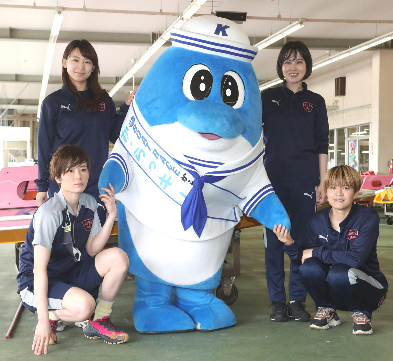 今回のグラチャンに出場する女子選手。左上から時計回りに守屋美穂、平山智加、遠藤エミ、平高奈菜（撮影・梅根麻紀）