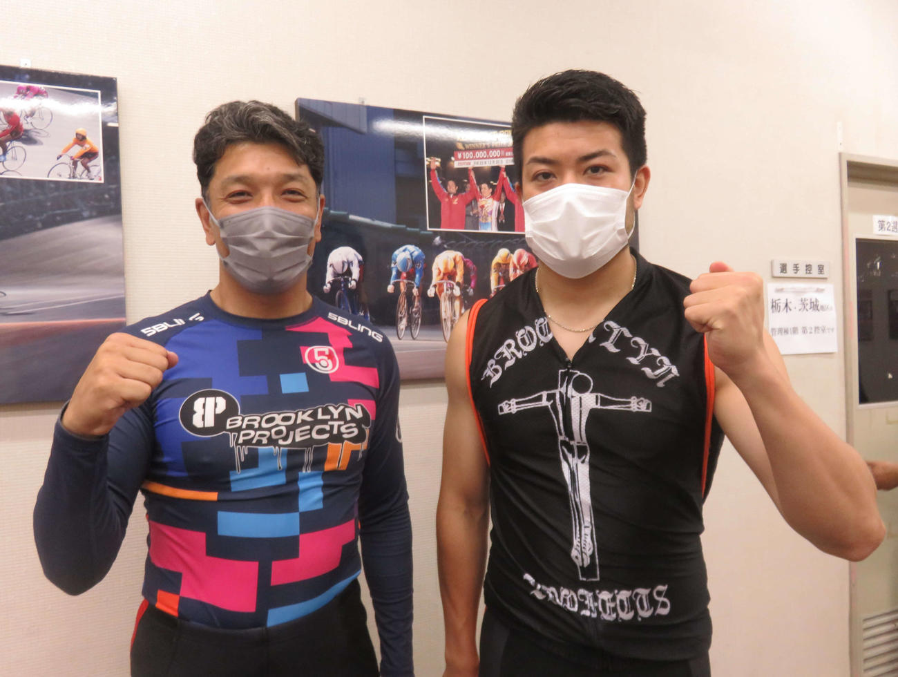 岡山ワンツーを狙う三宅達也（左）と月森亮輔