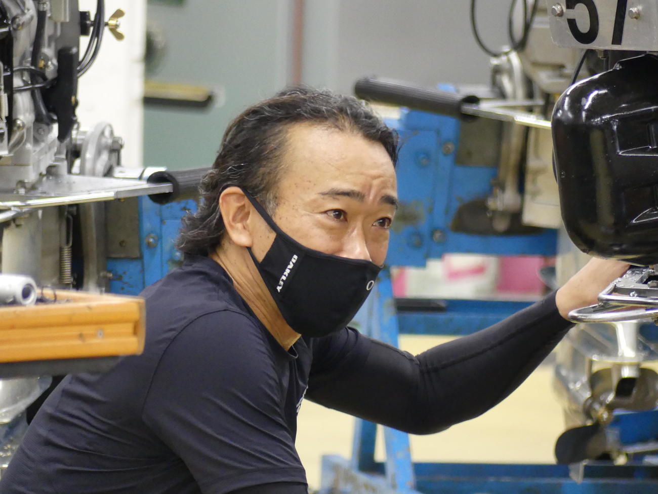 息子の初優勝に刺激を受けた大沢普司＝