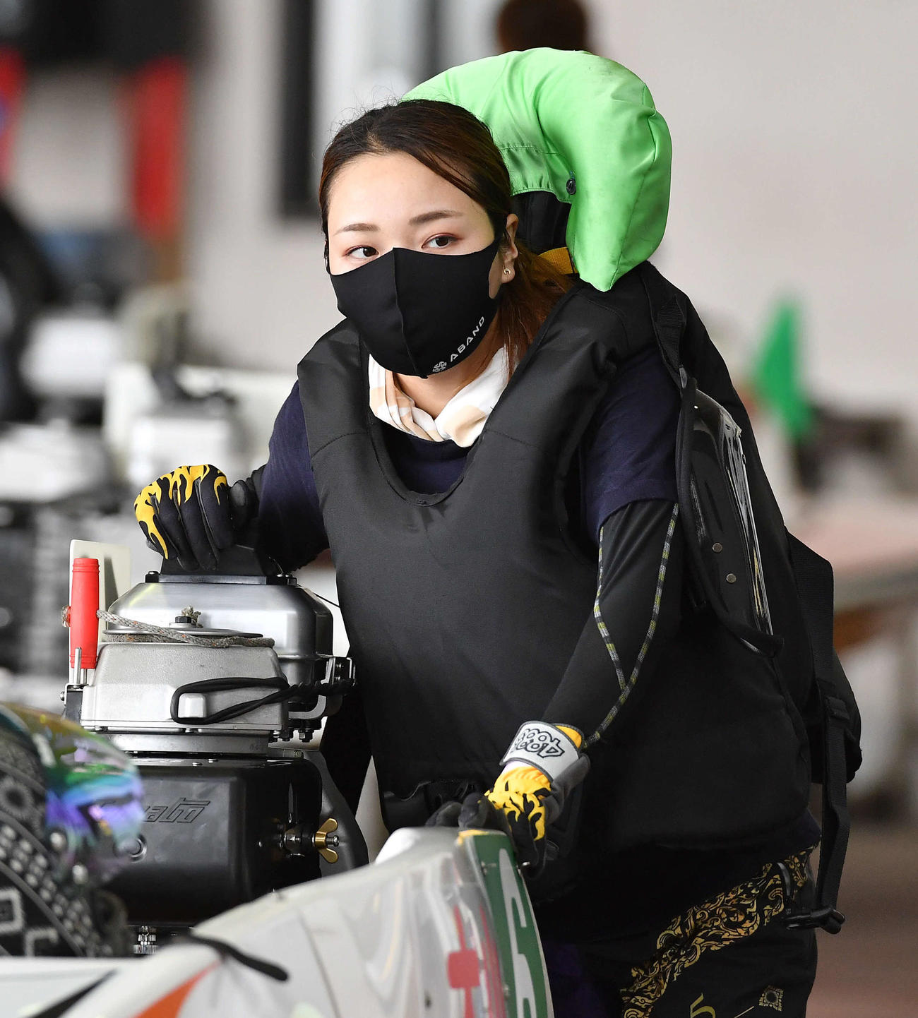G2モーターボート大賞次世代スターチャレンジバトル前検　大山千広（撮影・岩下翔太）