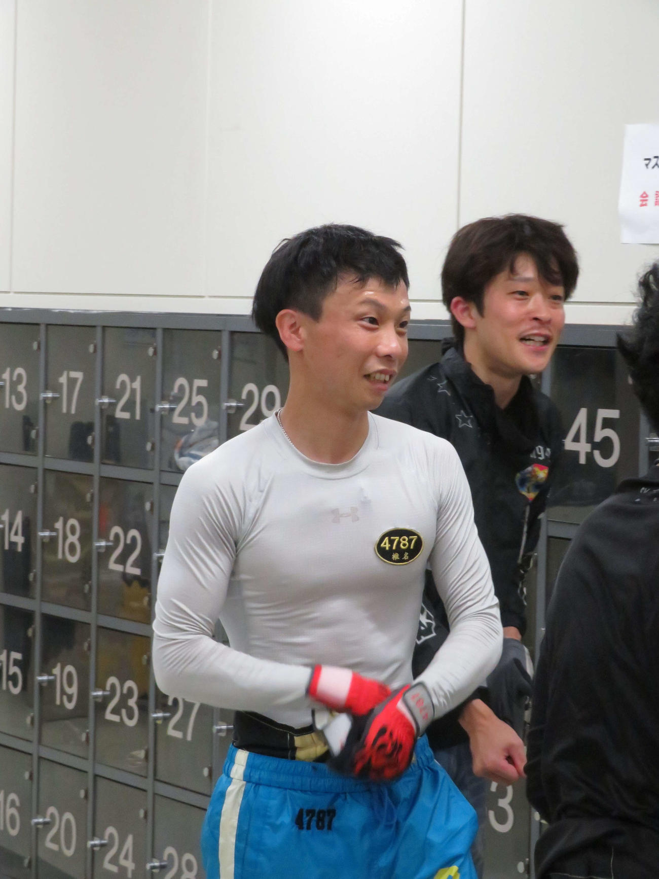 行き足に自信を持つ椎名豊