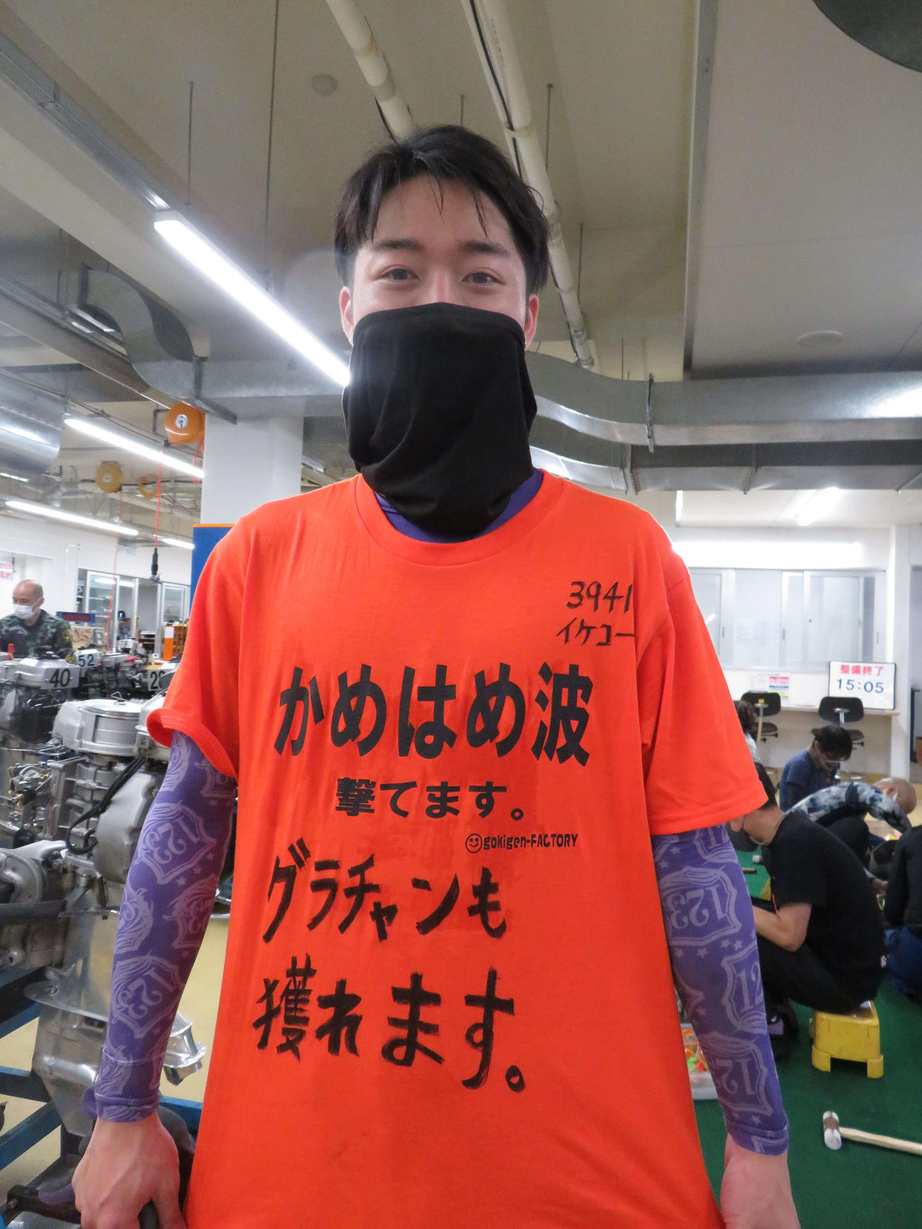 池田浩二着用のTシャツを譲り受け、発奮する中村駿平
