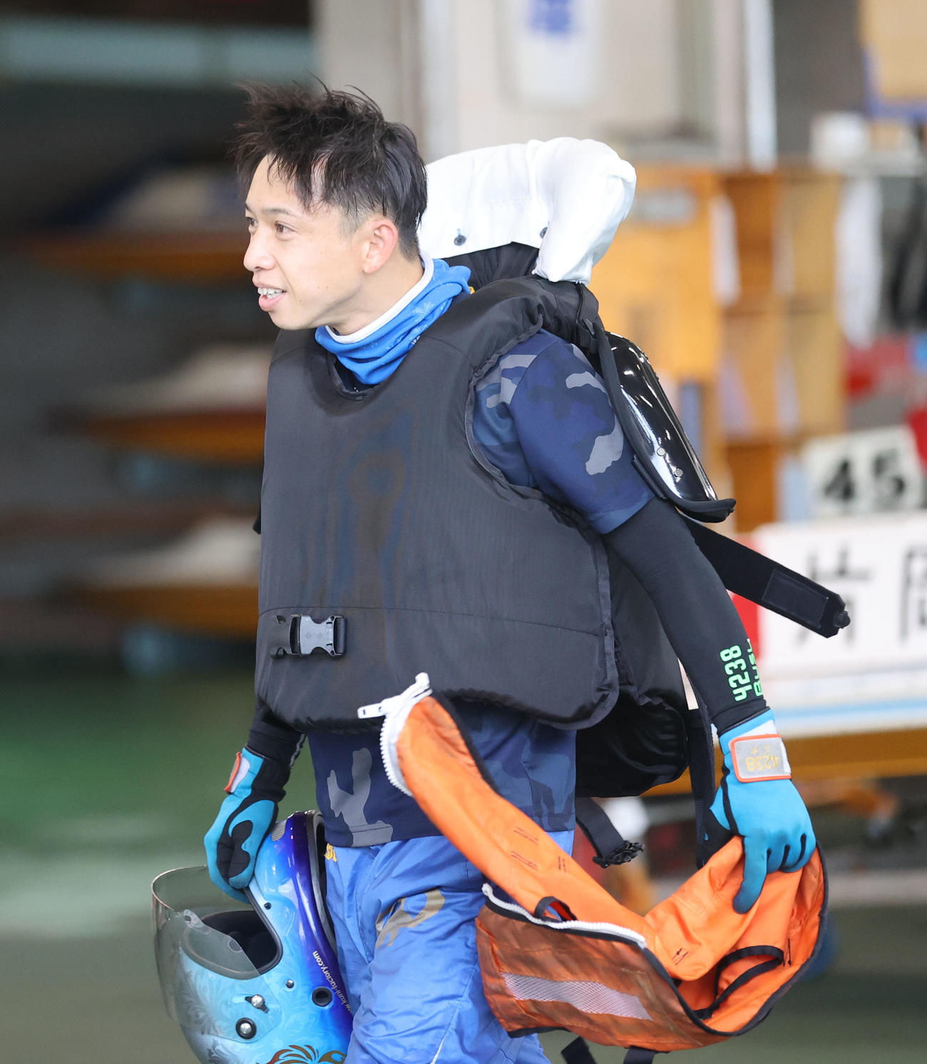 毒島誠が大会連覇へ、まずは初日12Ｒドリーム戦で好発進を決める（撮影・梅根麻紀）