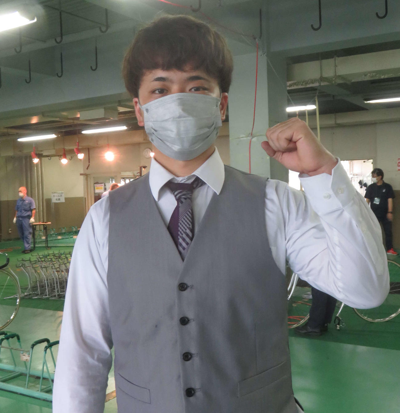昇班初戦で気合が入る新鋭・大高彰馬（撮影・栗田文人）
