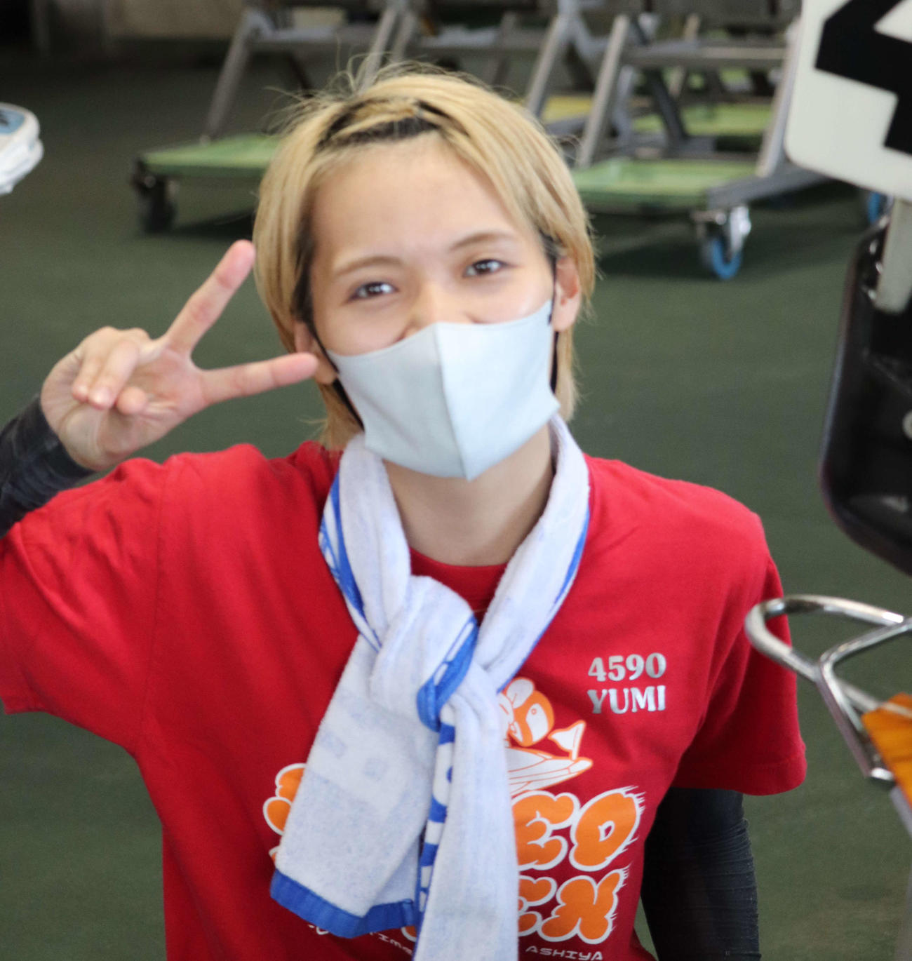 渡辺優美が軽快な回り足を武器に好勝負へ持ち込む