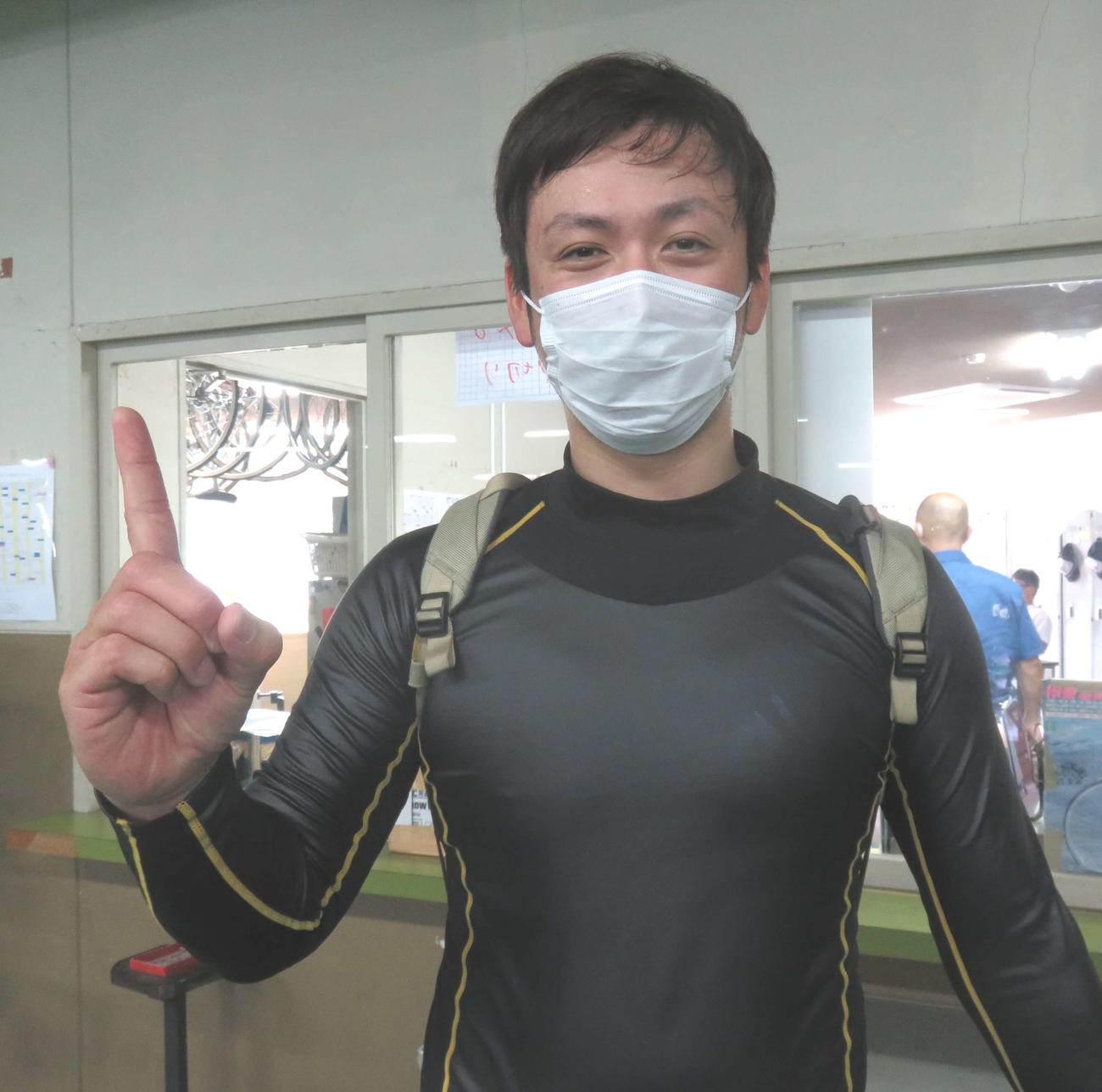 オープニングレースを制した藤田竜矢（撮影・栗田文人）