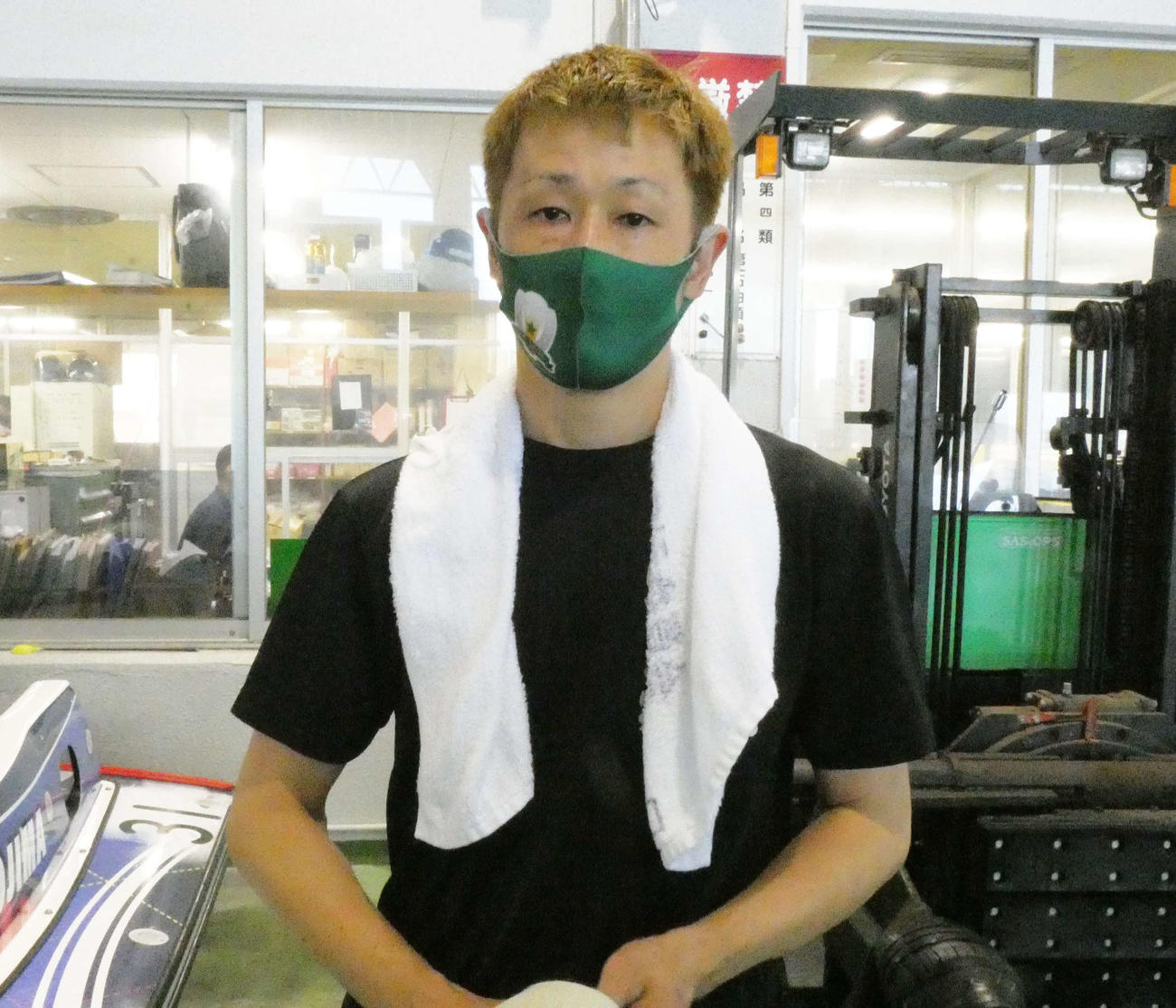 準優12R1枠に登場する大峯豊が優勝戦1枠を狙う（撮影・前原一樹）