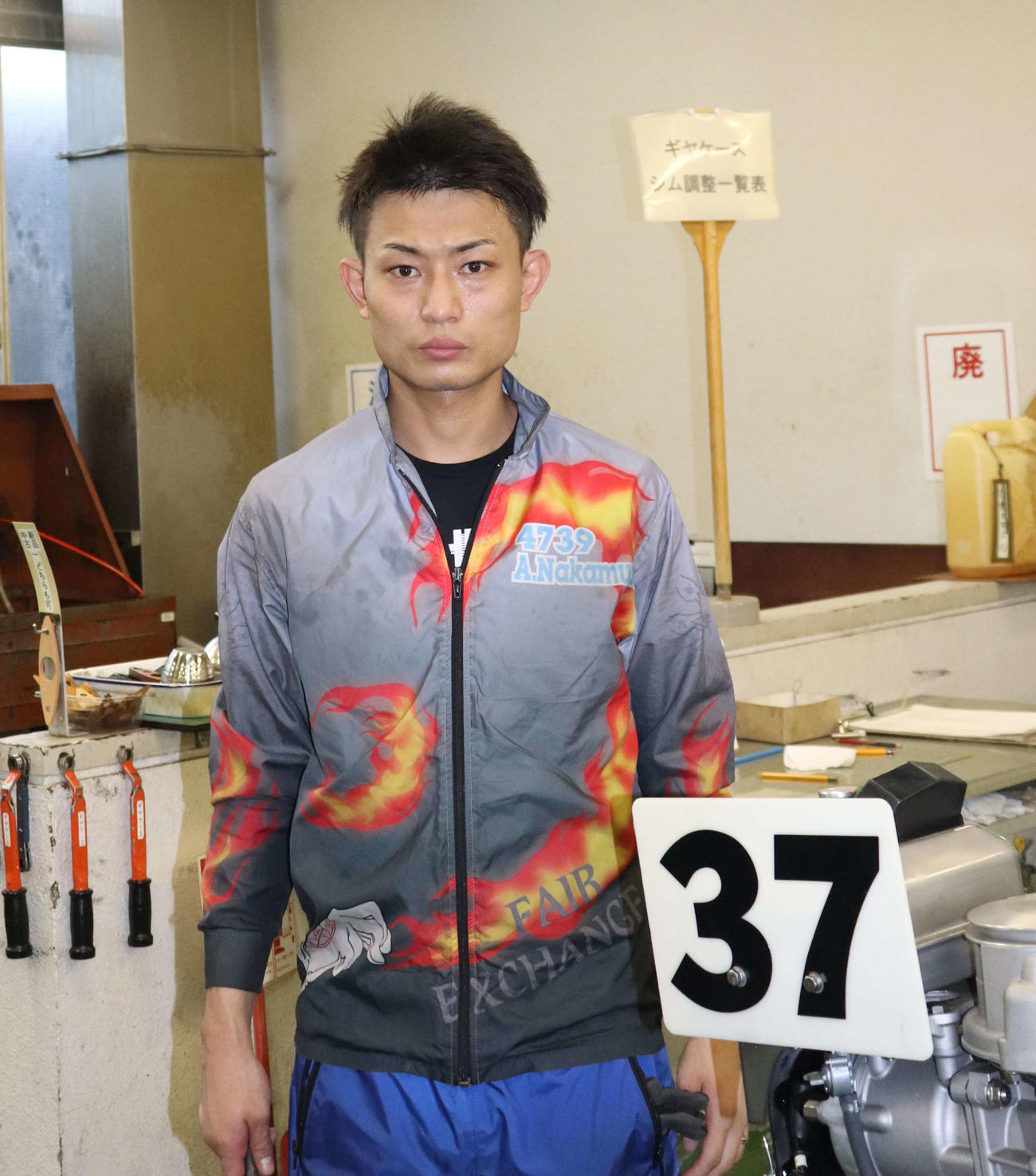 連勝発進を決めた地元の中村晃朋（撮影・神田成史）