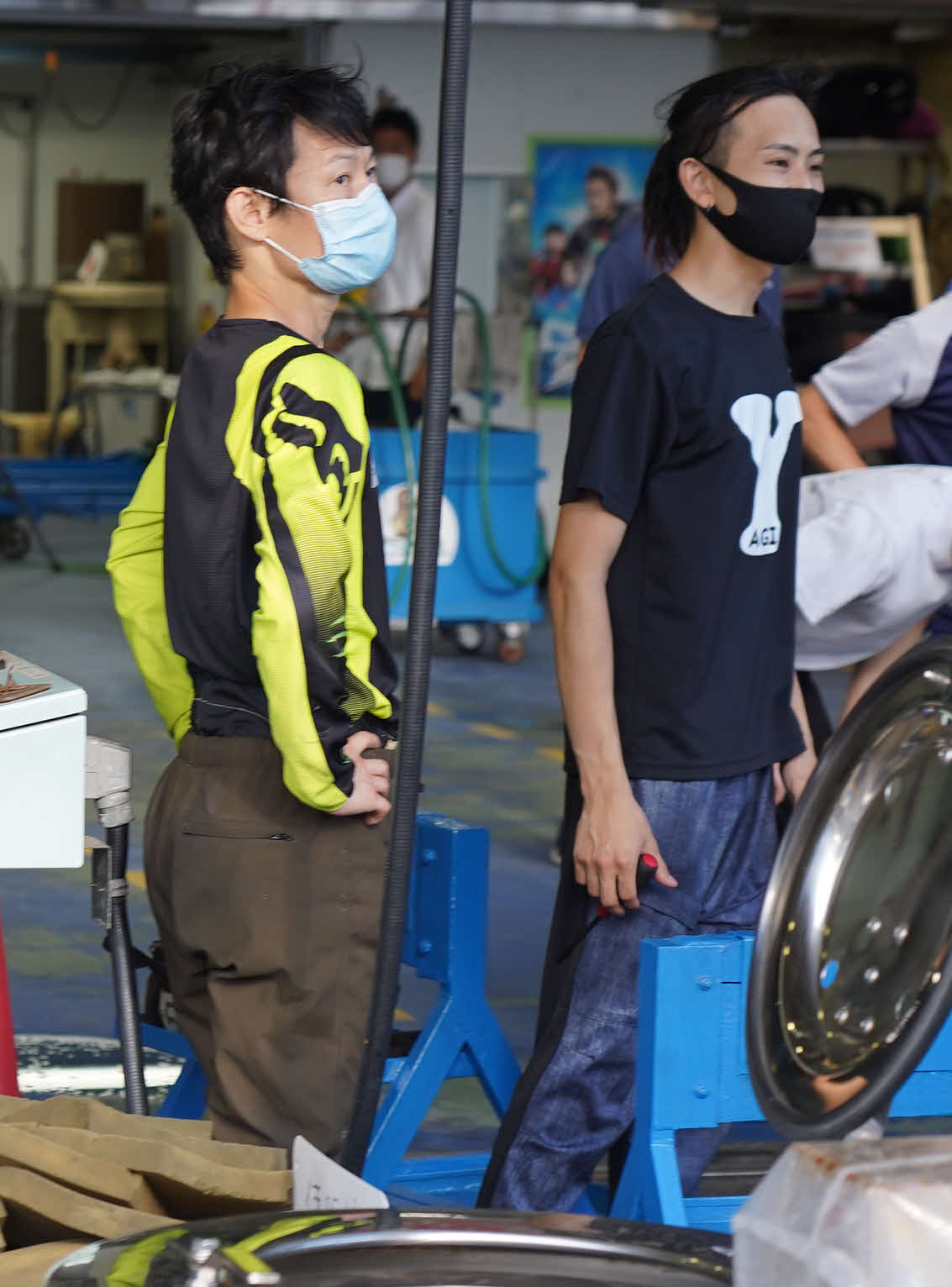 白石健（左）は加藤翔馬と師弟で参戦