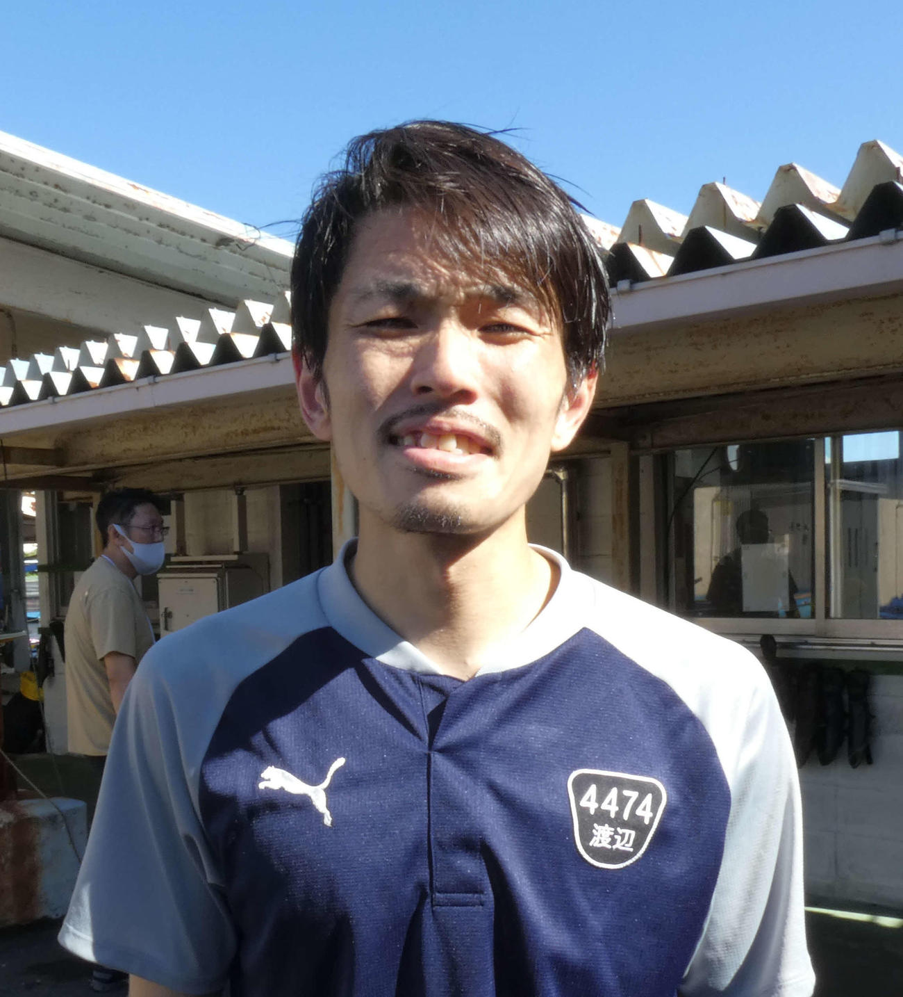 渡辺崇はうだる暑さの中でもエンジンを引き出した。準優勝負駆けを成功させる（撮影・前原一樹）