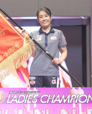 レディースチャンピオン初優勝を飾った香川素子（共同）