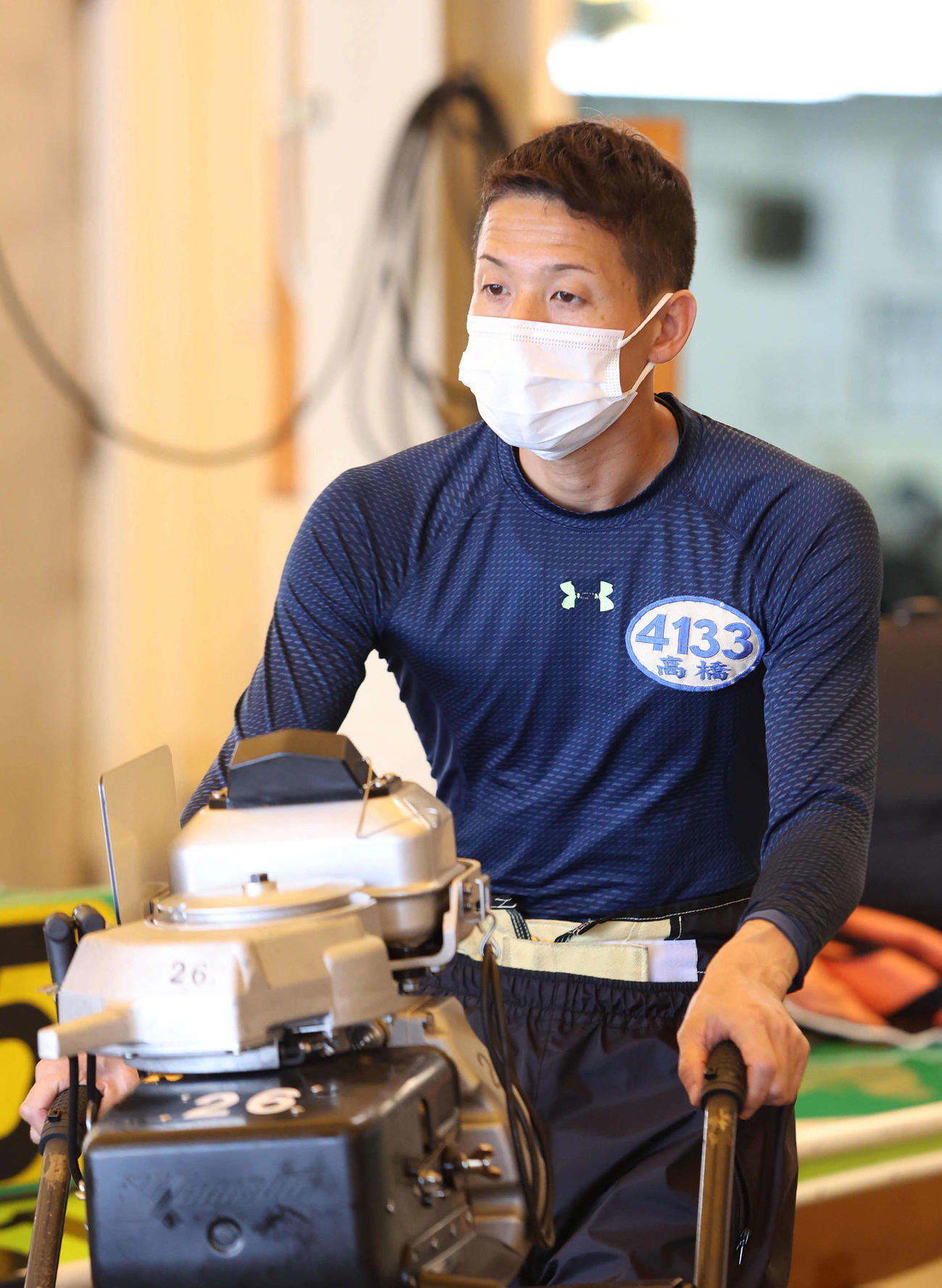 高橋正男が準優好枠を目指して勝負駆けに挑む（撮影・白石智彦）＝2022年8月8日、ボートレース尼崎