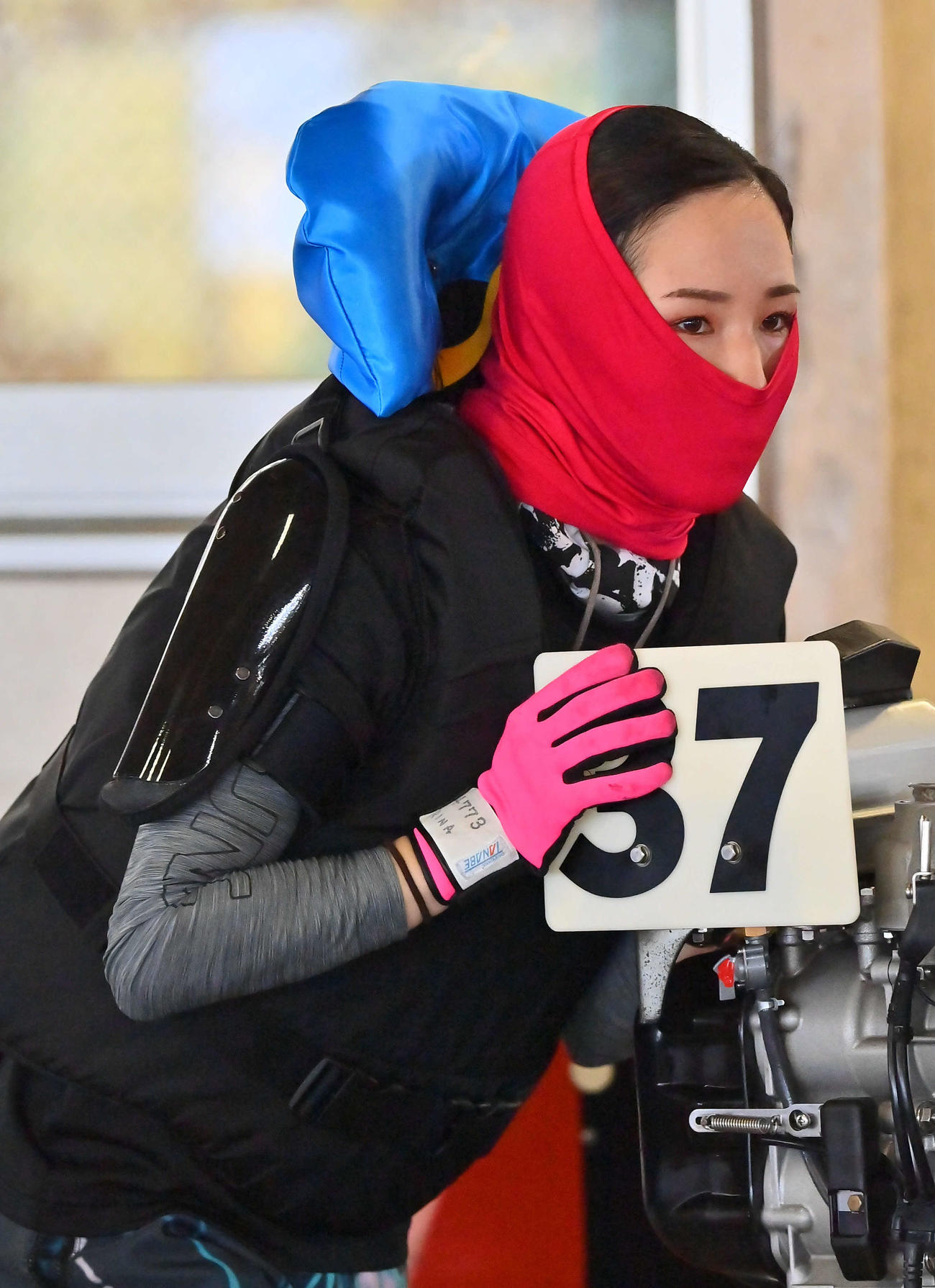 臨戦態勢を整えた中川りなが準優12Rで優出に照準を合わせる（撮影・和賀正仁）