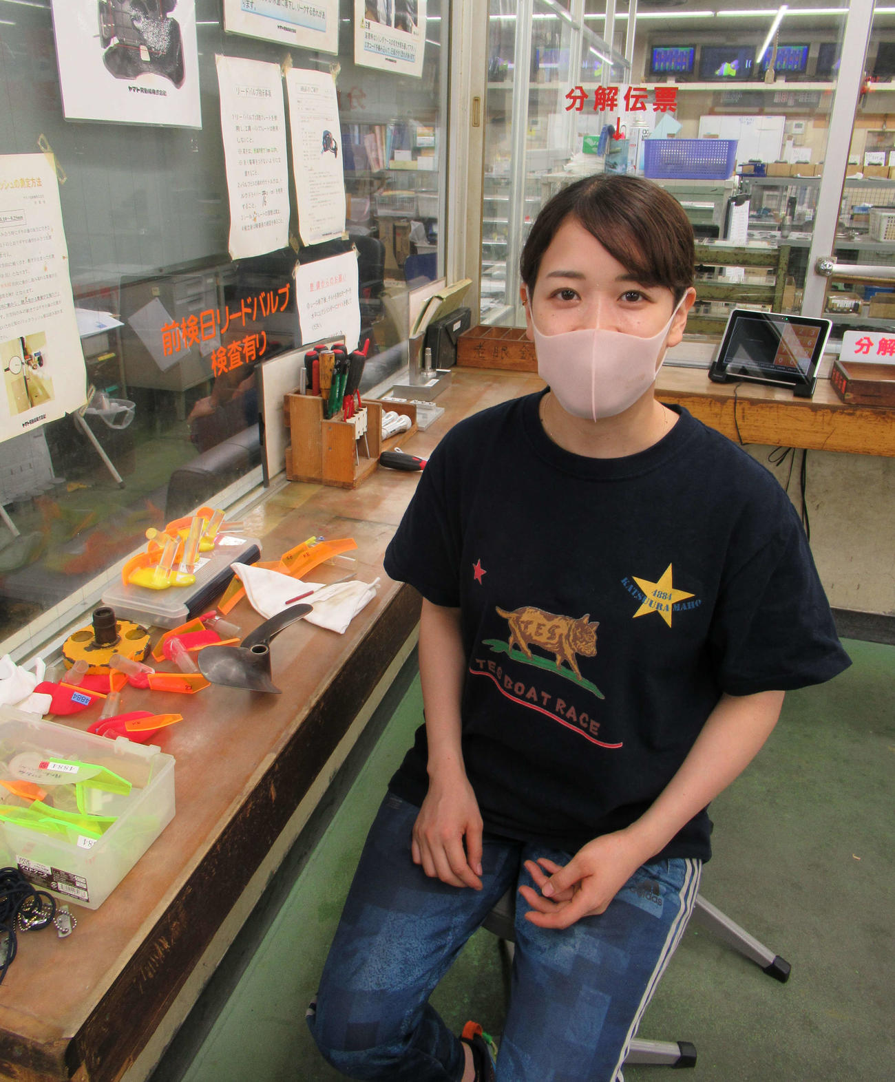 いまだノーハンマーの勝浦真帆は、京都に拠点を移し、体幹を鍛え、技術も磨いている（撮影・高田和典）