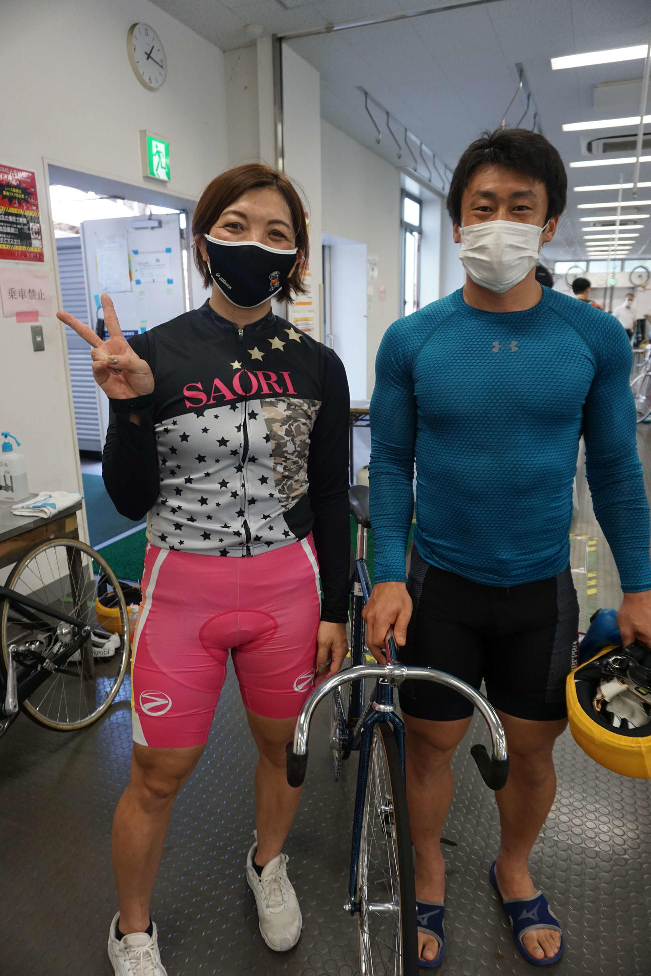 保立沙織は練習仲間の北井佑季(右)の追加参戦でやる気アップ
