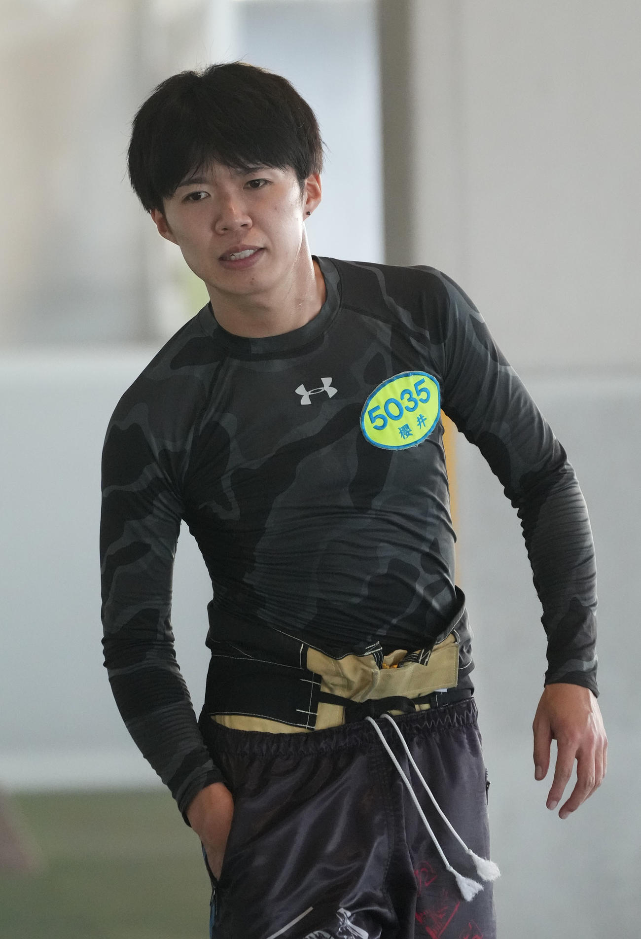 日刊スポーツ杯争奪第32回マリンキング決定戦　11R1着となり明日の優勝戦へ進んだ桜井優（撮影・森本幸一）