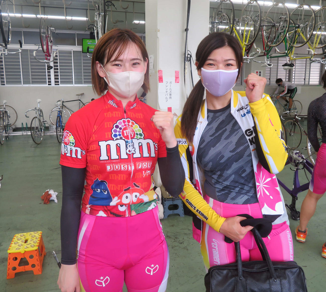 ともに自力発揮で決勝に進出した高木佑真（左）、永塚祐子（右）の神奈川コンビ