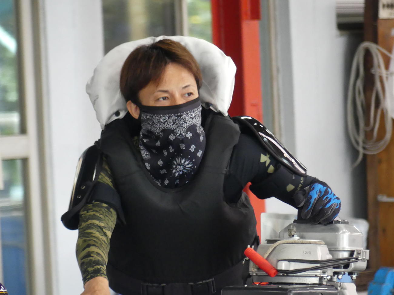 初日連勝を飾った松下一也