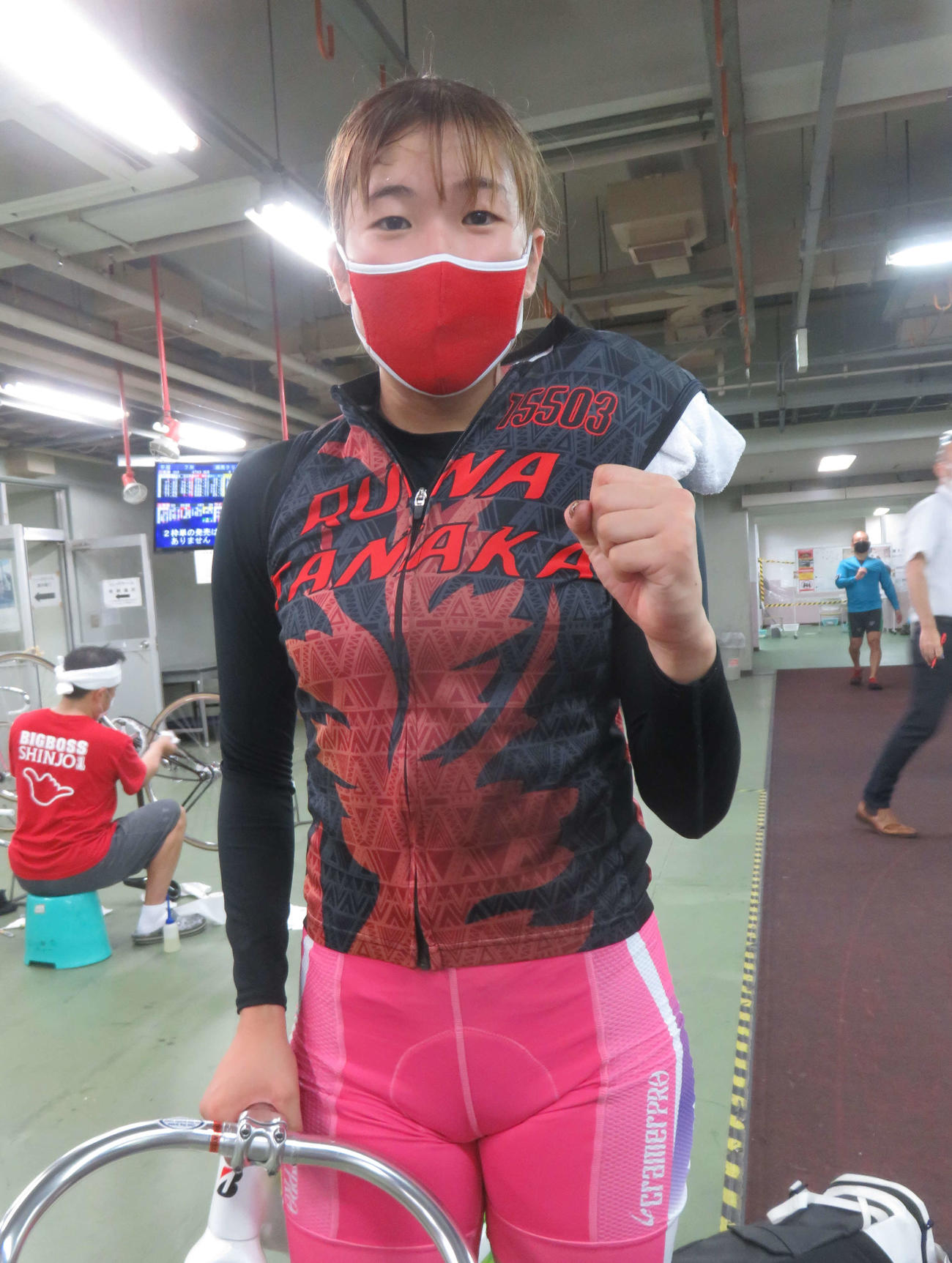 復帰戦で好走した田中月菜（撮影・栗田文人）