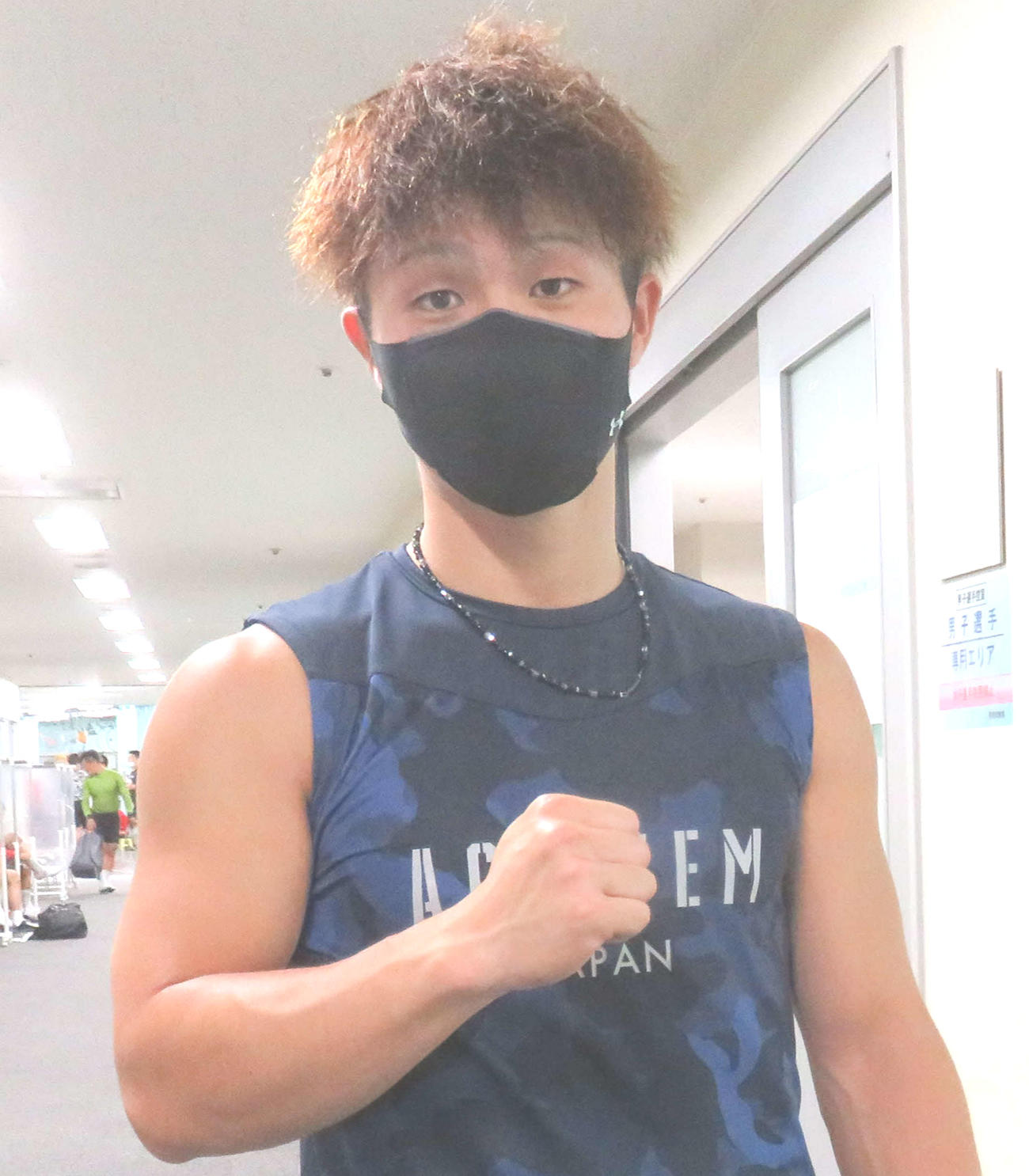 岡村潤との再度の連係に気合を入れる道場晃規