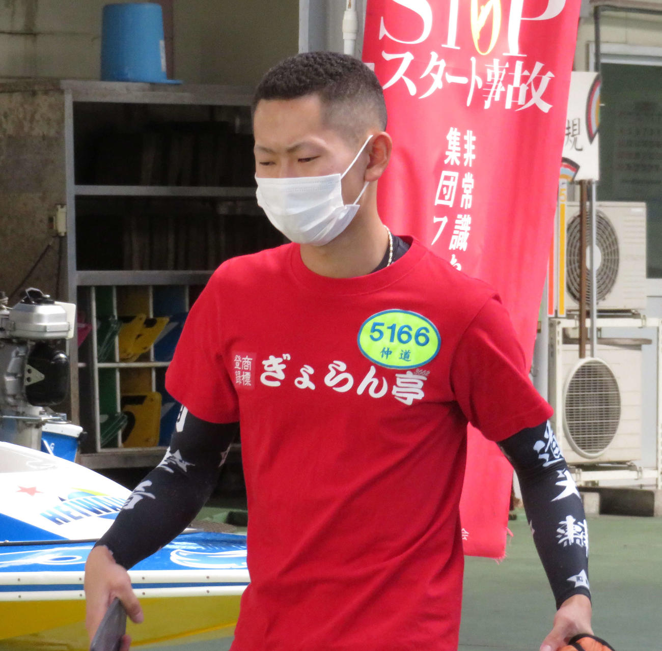 仲道大輔はチルト3度で見せ場を作った。3日目の選択は（撮影・古村亮）