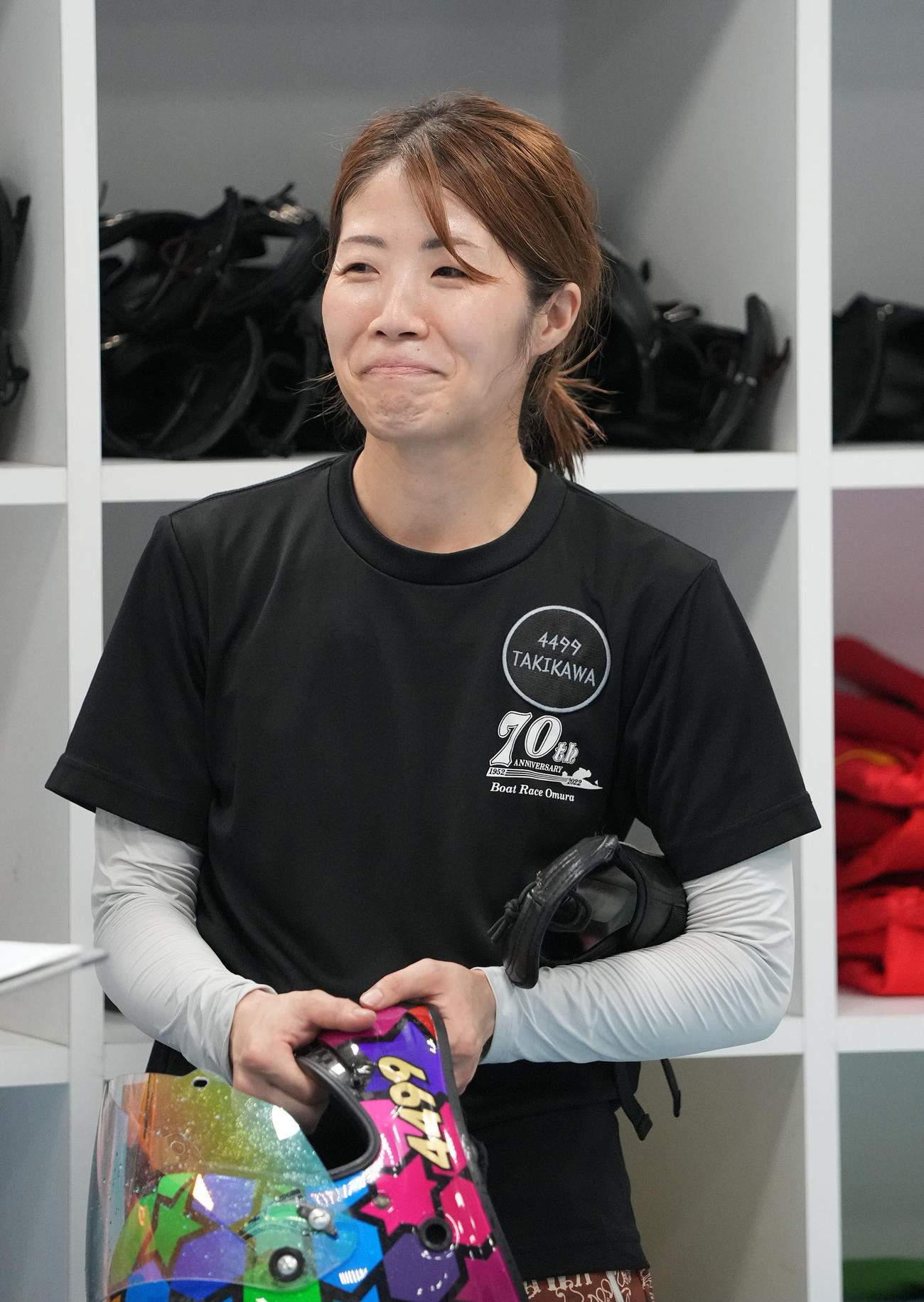ムーンライトプリンセス決定戦「準優勝戦」　11R2着で優勝戦へ進んだ滝川（撮影・森本幸一）