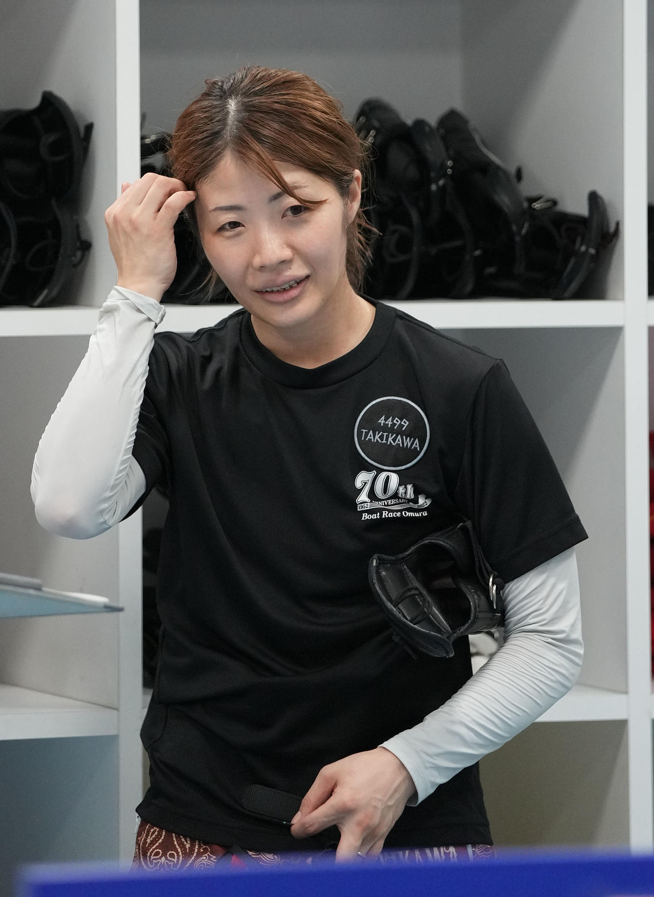 ムーンライトプリンセス決定戦「準優勝戦」　11R2着で優勝戦へ進んだ滝川（撮影・森本幸一）