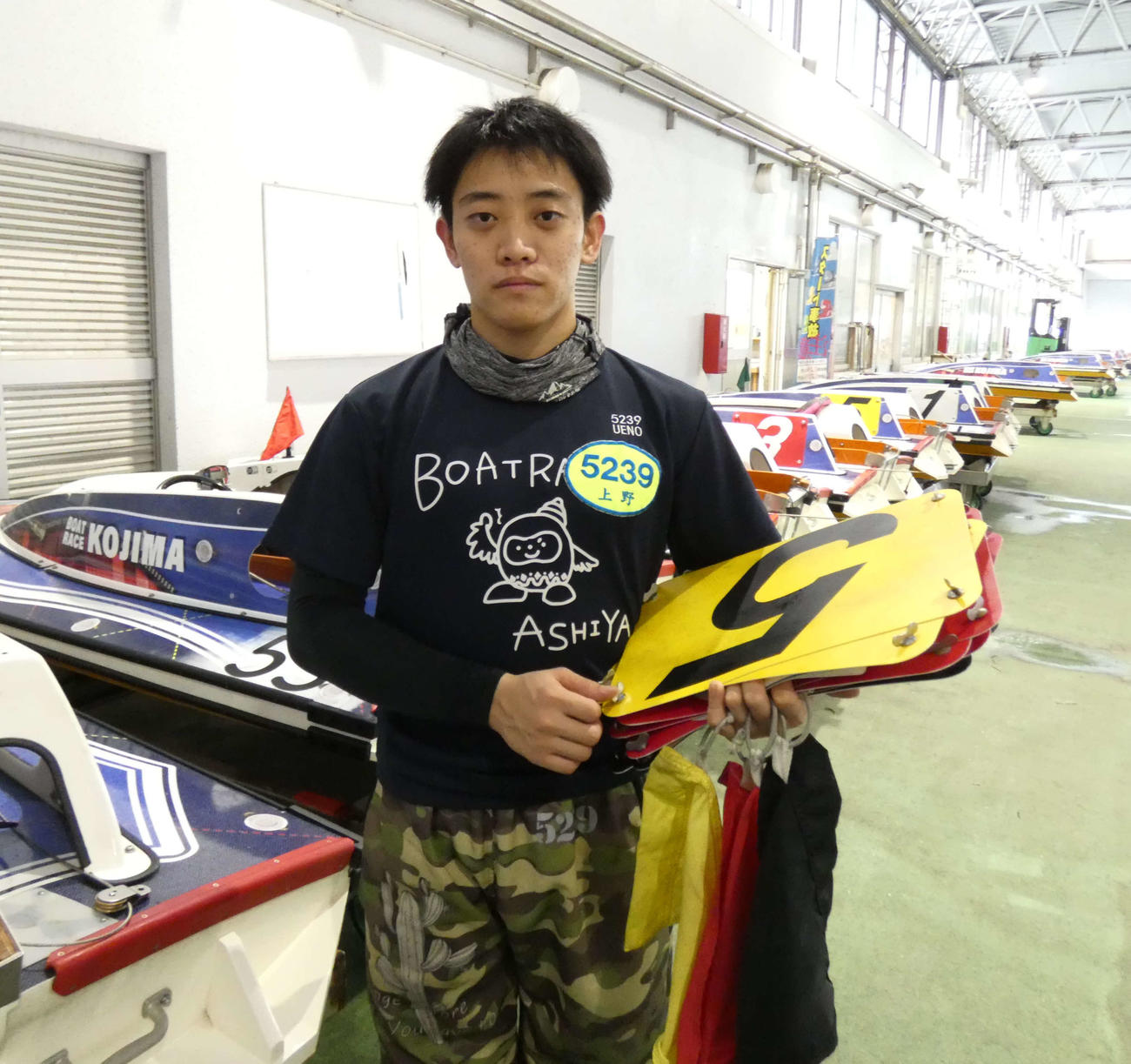 上野俊樹は児島初参戦！台風の目となるか（撮影・前原一樹）