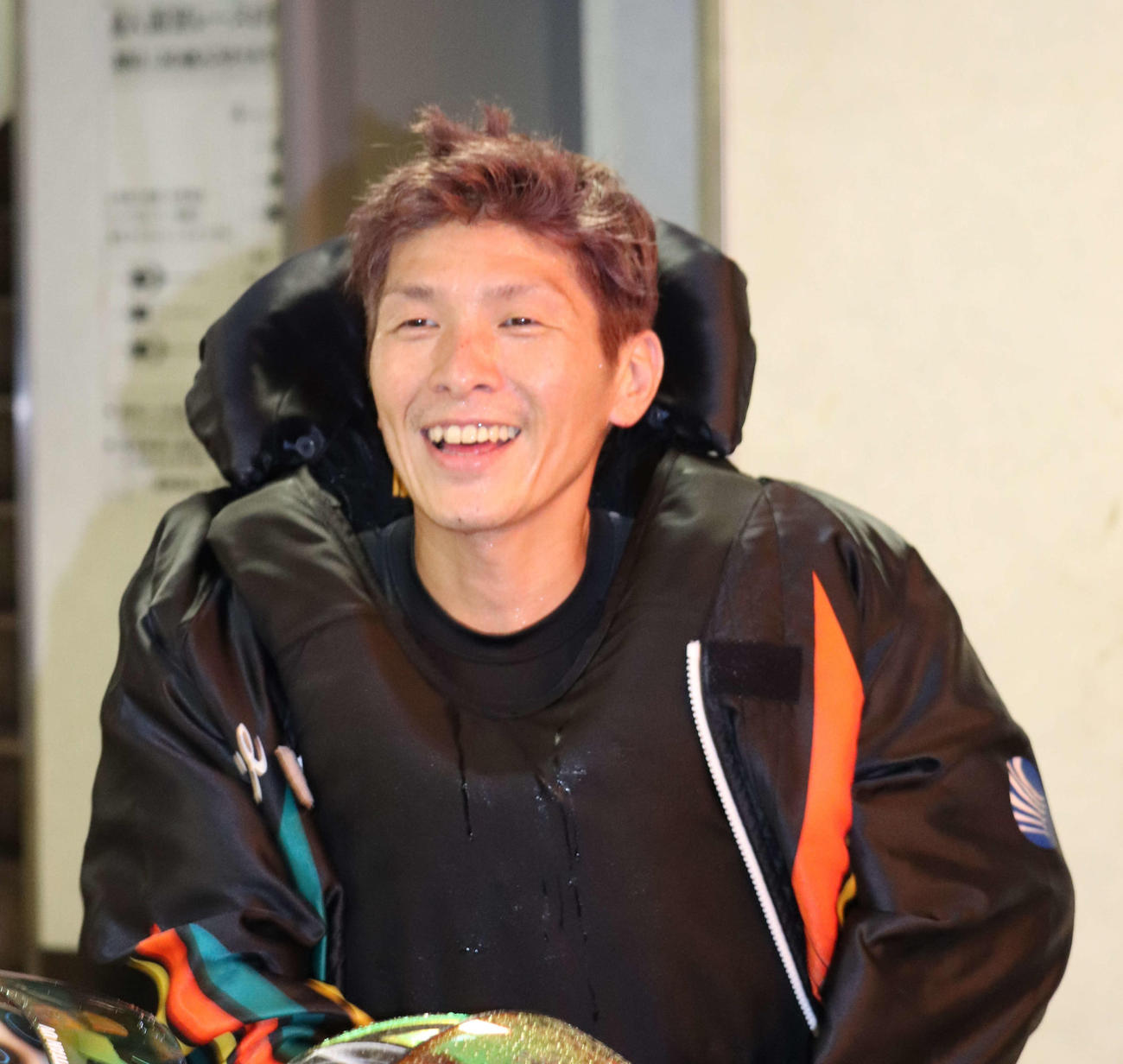 2日目5Rは上野秀和が2コースからエース39号期を駆るイン松下直也を差し切り笑顔（撮影・神田成史）