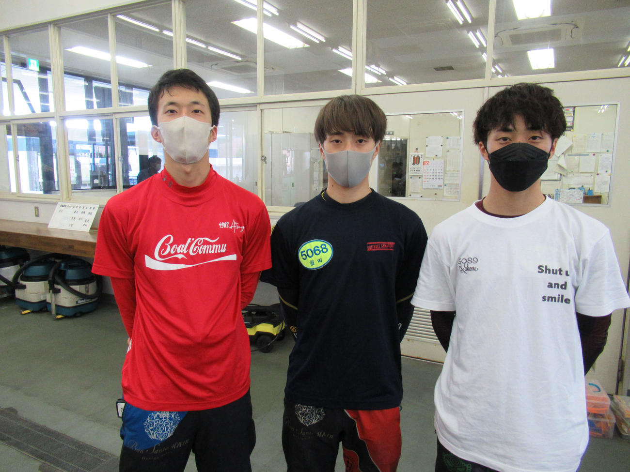 21年6月戸田G3イースタンヤング以来、通算3回目の前田篤哉、滉、翔（左から）3兄弟そろい踏み