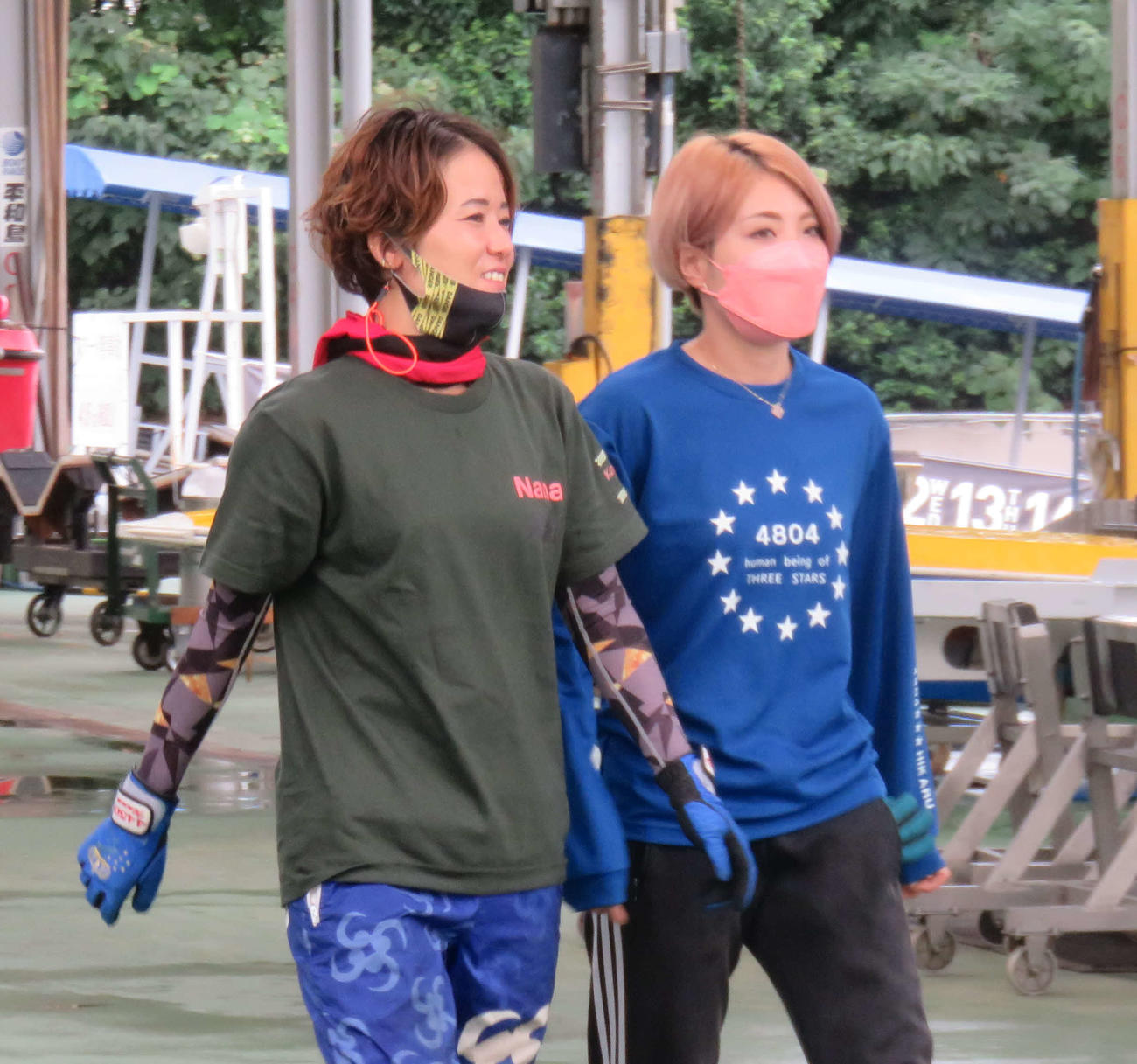 予選突破した平高奈菜（左）と高田ひかる。準優は同じ10Rで対決する