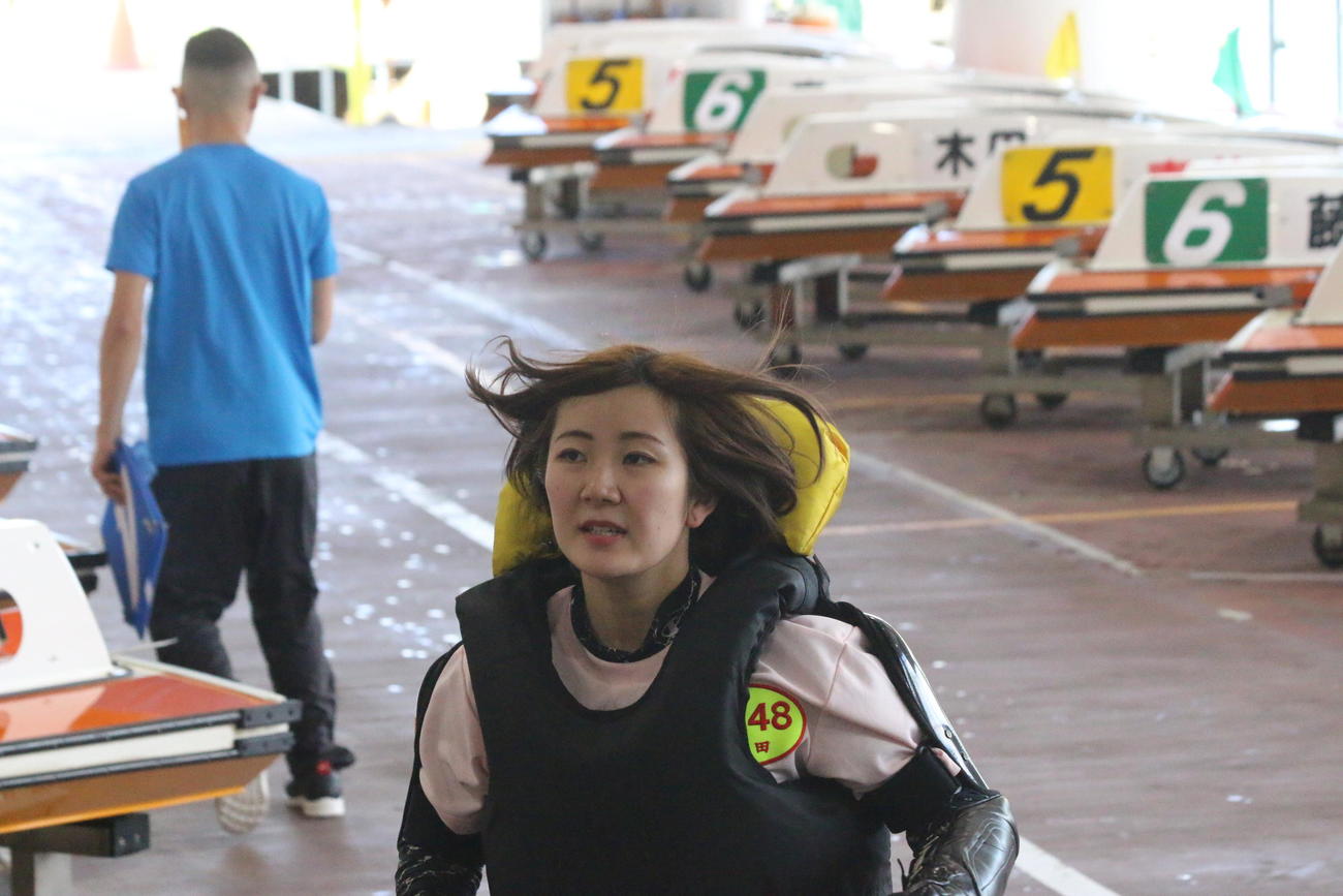 前節優勝した41号期を手にした本田愛が、強力な足で水神祭を目指す