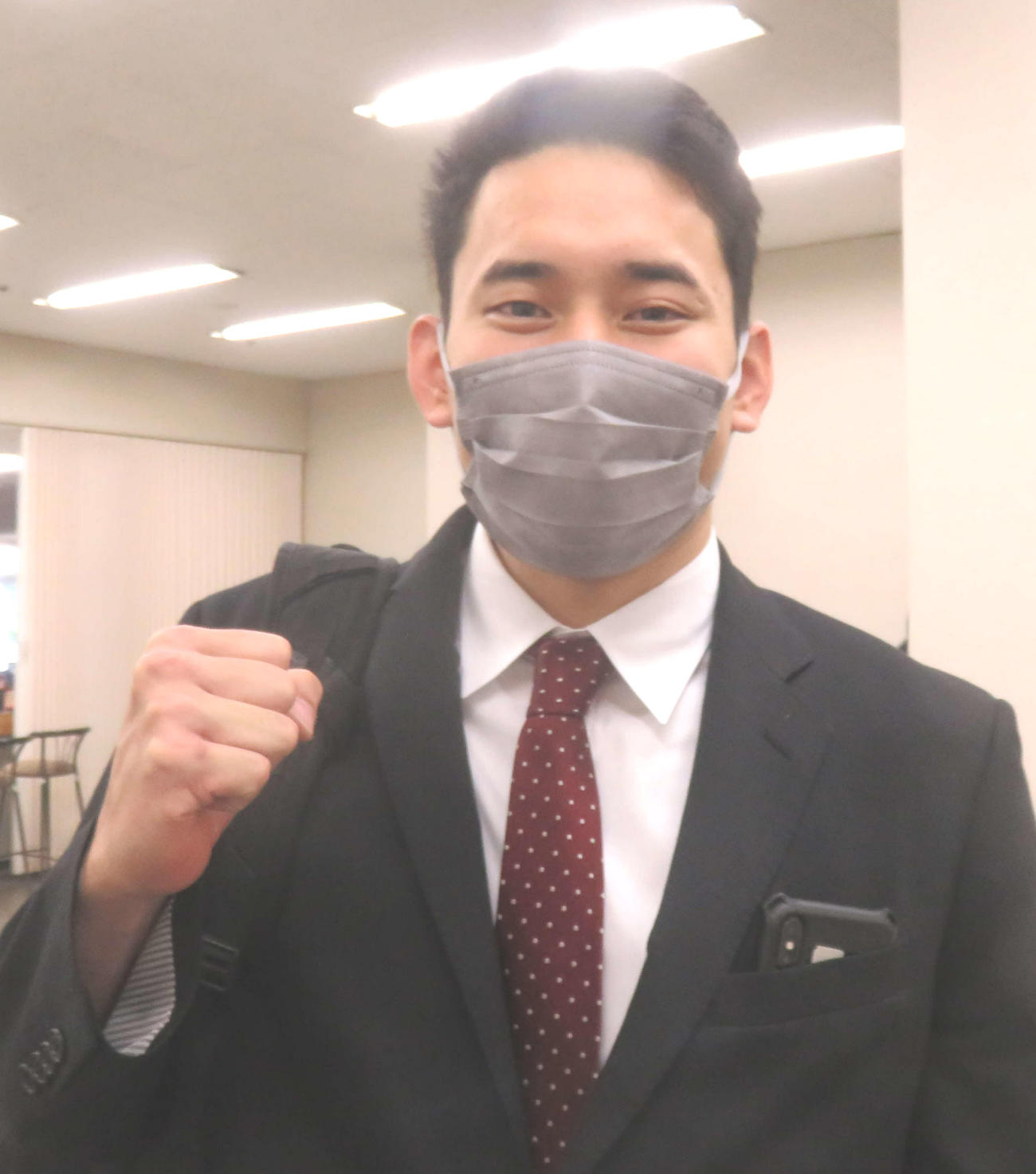 高校生以来の立川参戦？　となった新人・堀航輝（撮影・栗田文人）