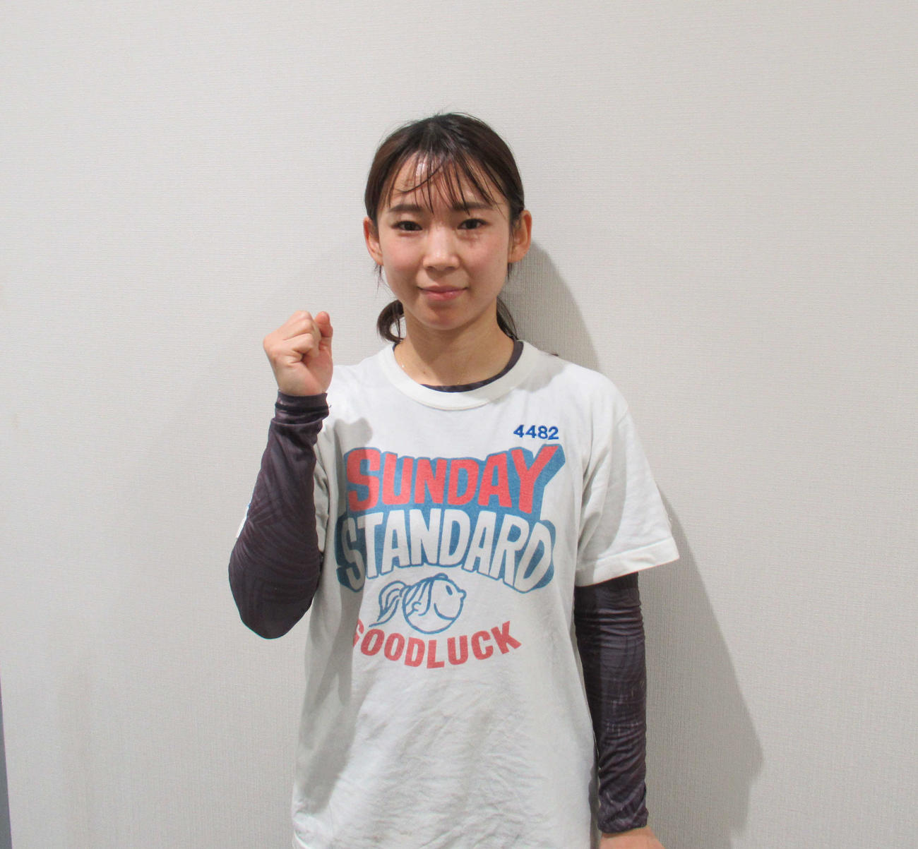 守屋美穂は「展開を突ける足がありました」と勝因を話す（撮影・高田和典）