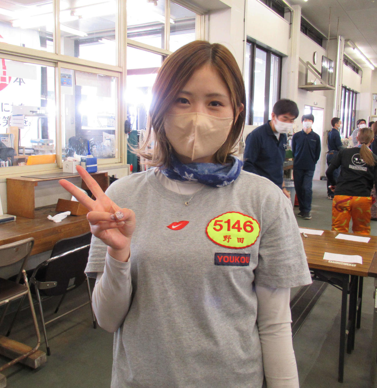 野田彩加は初のイン戦に「緊張はしないです」と言うが、先輩方の動向が気になる様子