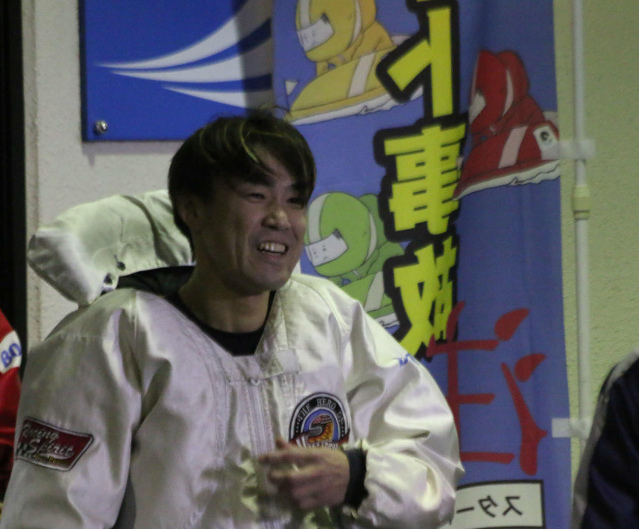 8Rで逃げた谷村一哉は笑顔で引き上げてきた