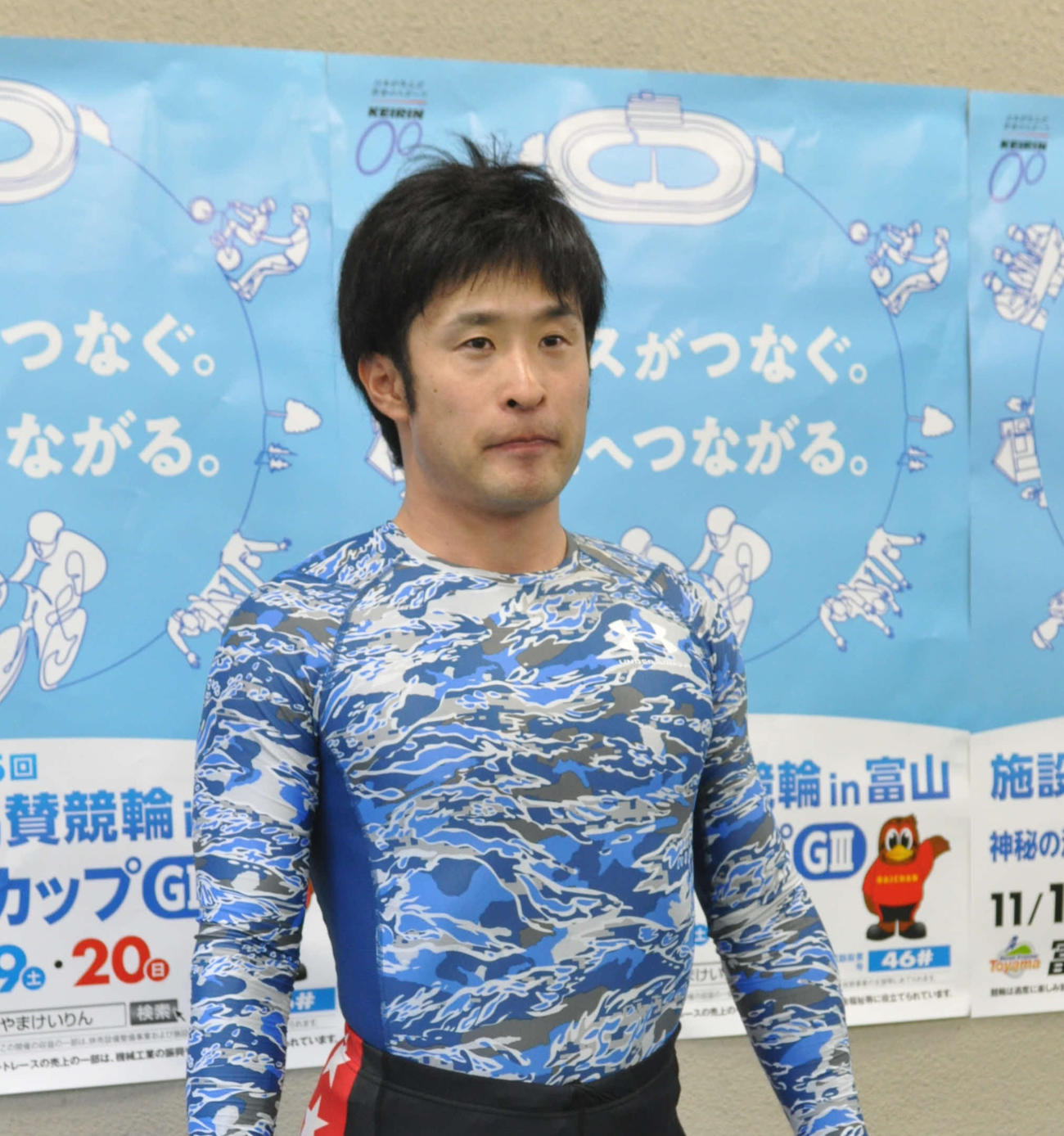 根本哲吏が北日本ラインの先頭で奮闘する（撮影・山田敏明）