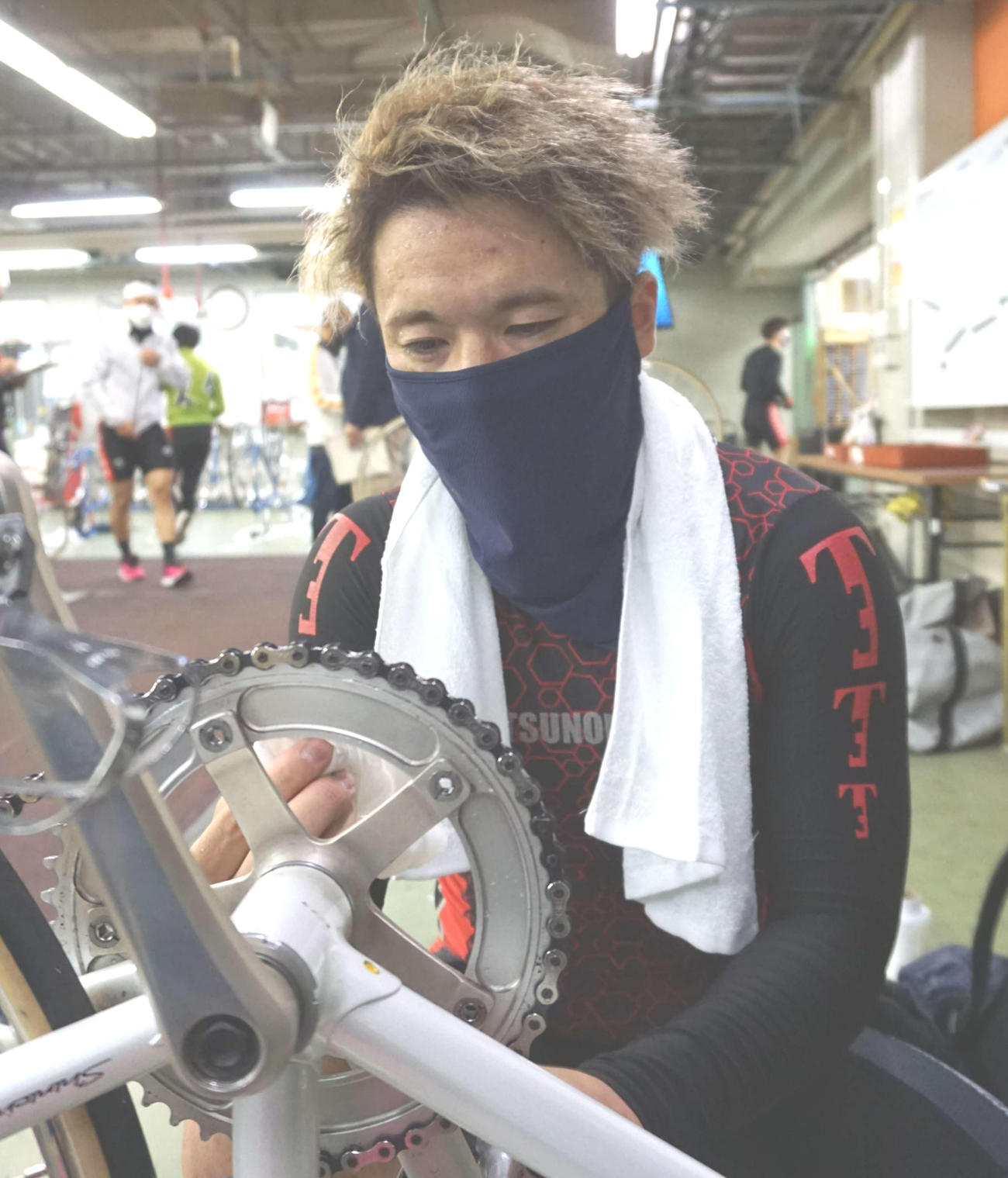 絶妙なコース取りで決勝進出を果たした磯田旭